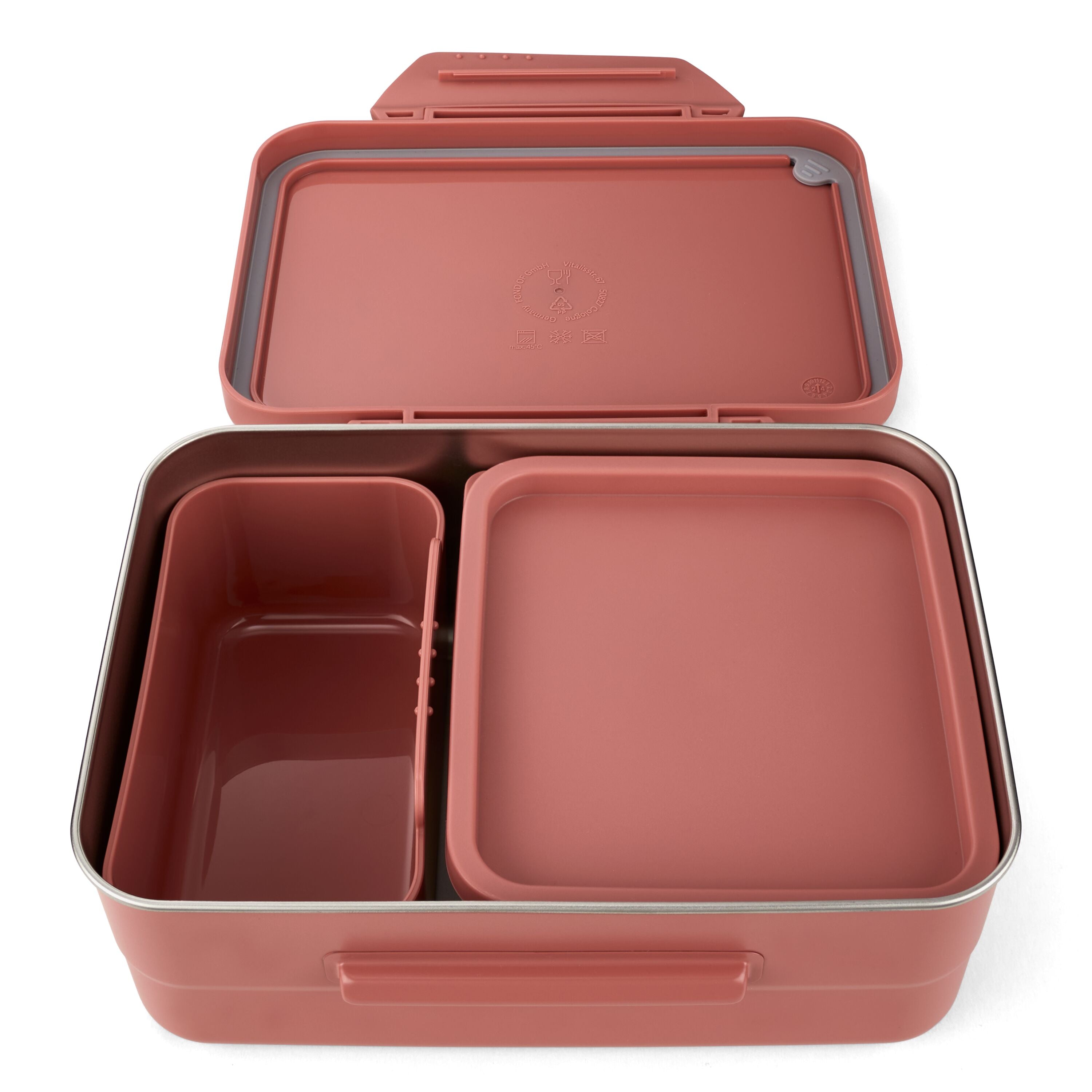 Satch Edelstahl Brotdose, Nordic Coral – Produktansicht 3
