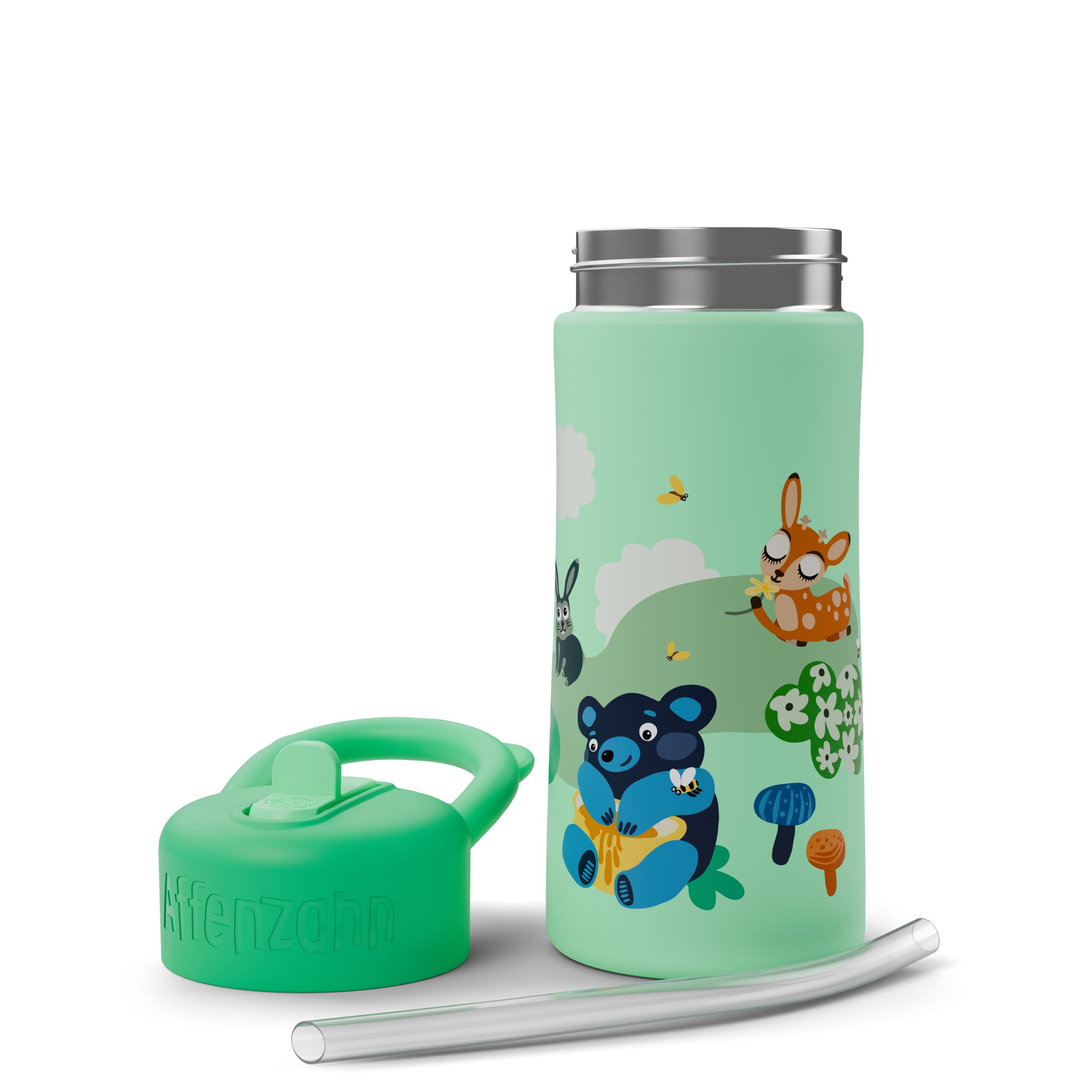Affenzahn Edelstahl Trinkflasche, Wilde Wiese – Produktansicht 4