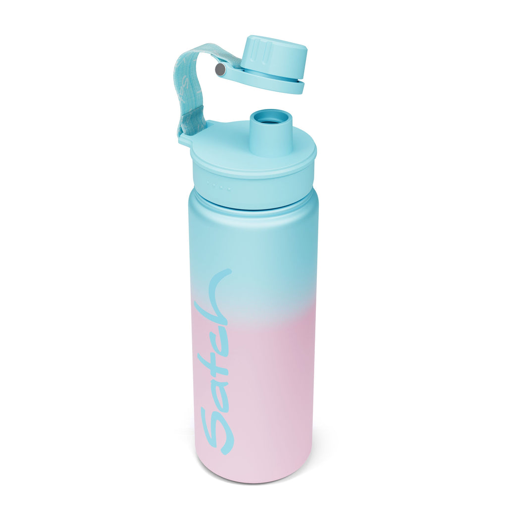 Satch Edelstahl Trinkflasche, Light Blue Graffiti – Produktansicht 4