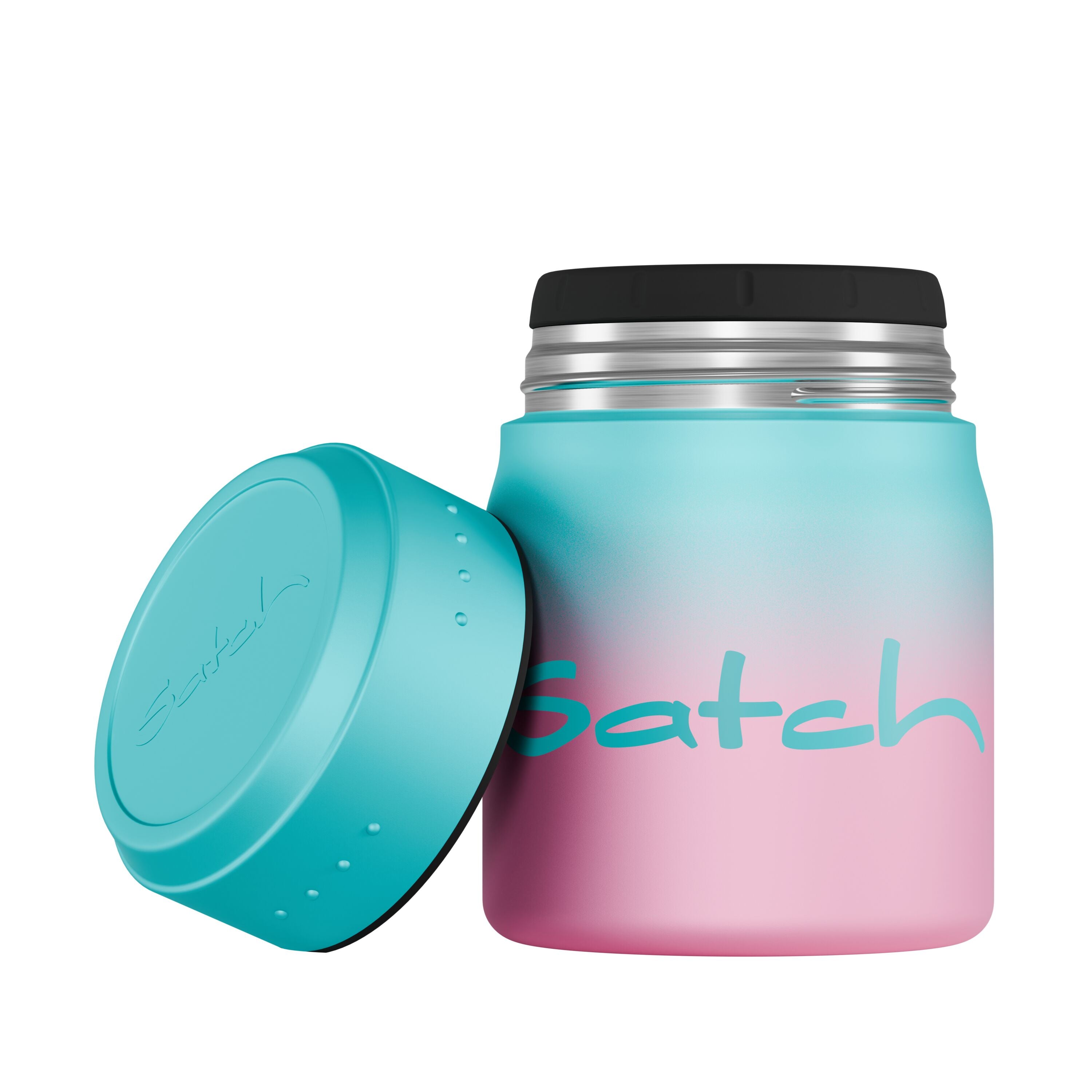 Satch Thermo Lunchbox, Light Blue Graffiti – Produktansicht 6