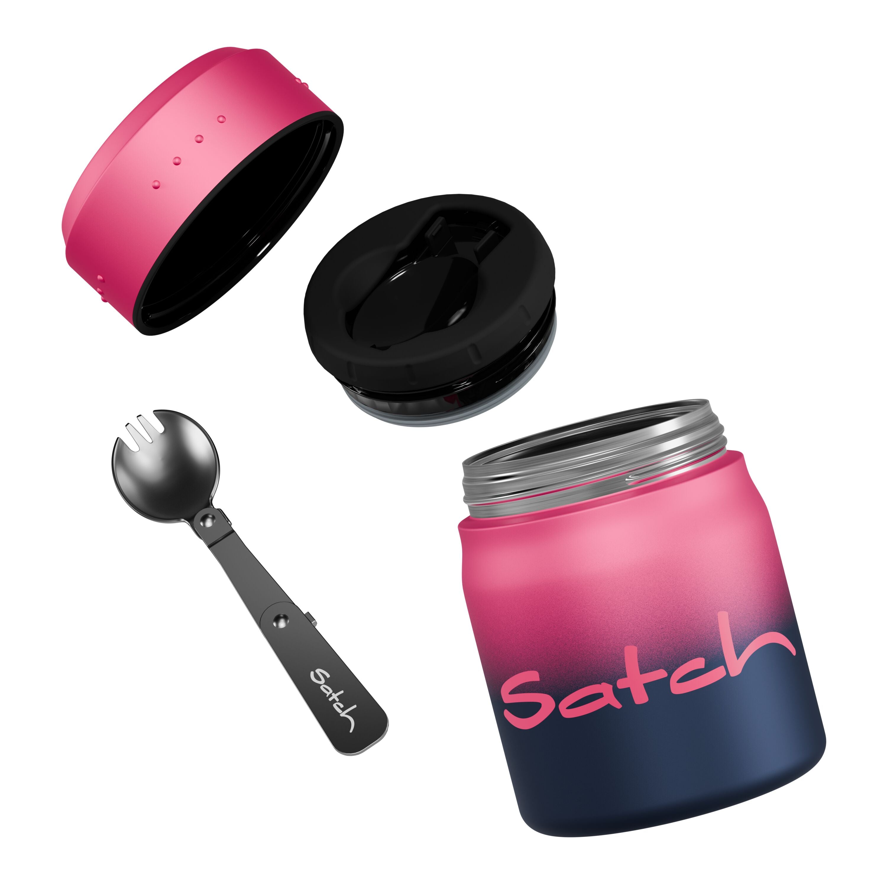 Satch Thermo Lunchbox, Pink Graffiti – Produktansicht 7