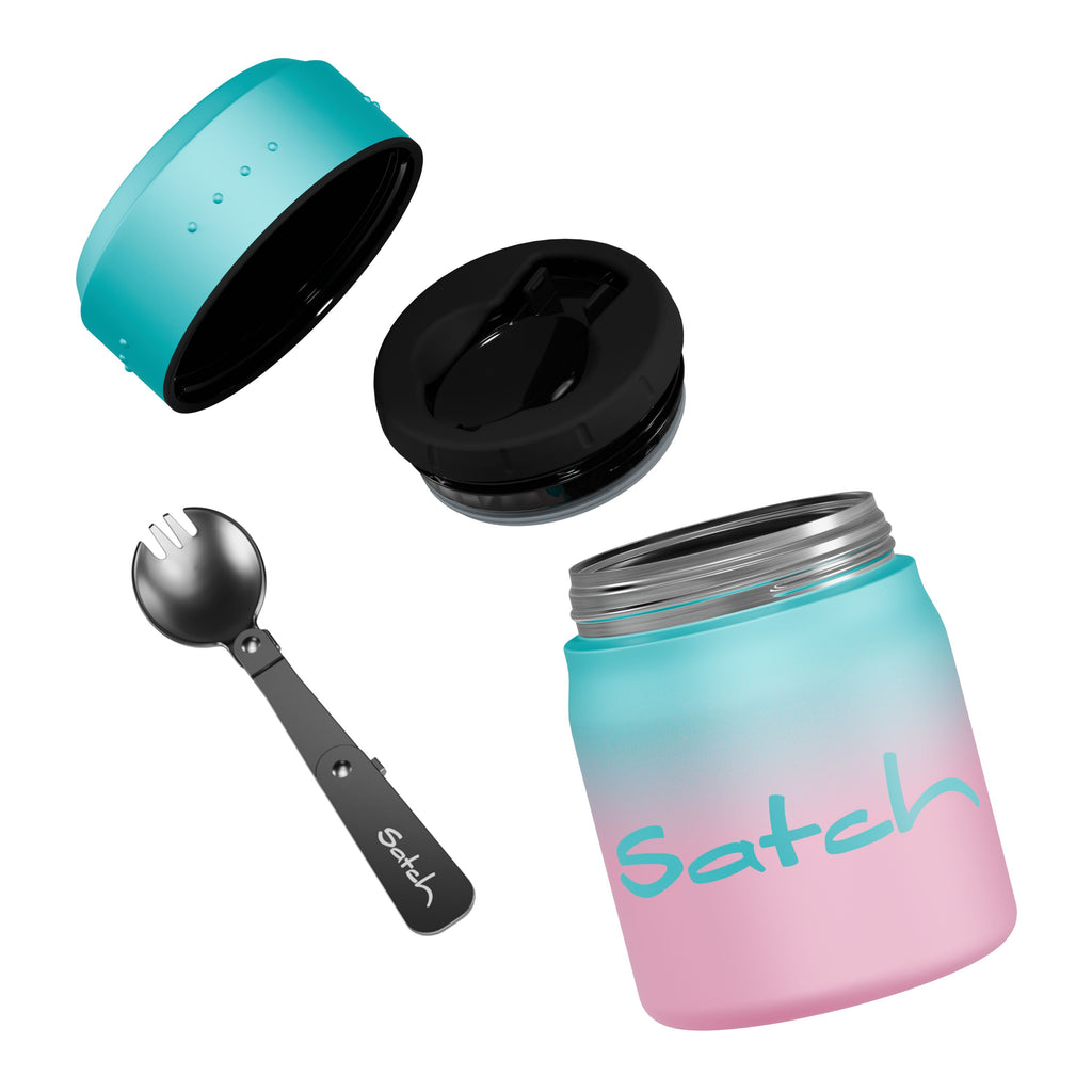 Satch Thermo Lunchbox, Light Blue Graffiti – Produktansicht 7