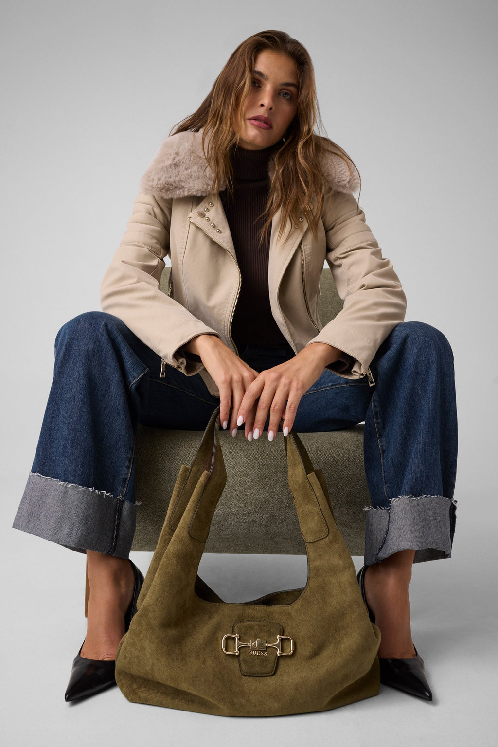GUESS Accessories GUESS Damen-Handtasche Sunset Hobo – Olive OLIVE · Bild 6
