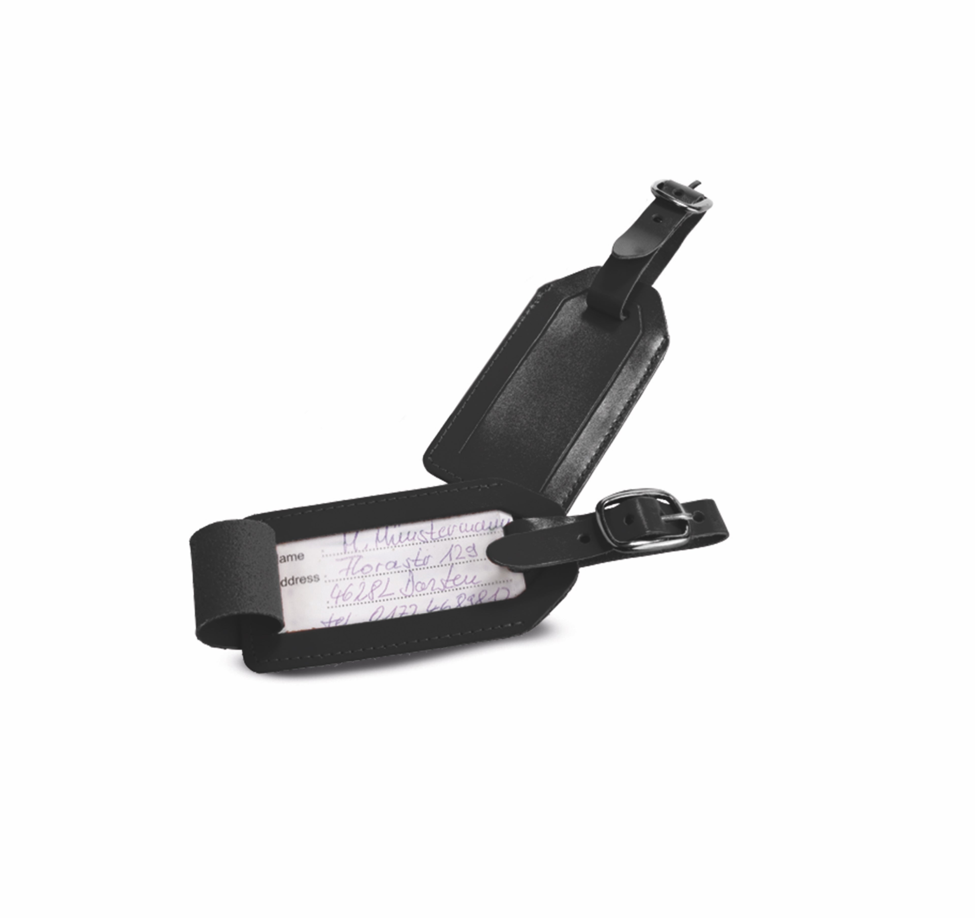 Travelite ACCESSOIRES Kofferanhänger Leder, Schwarz – Produktansicht
