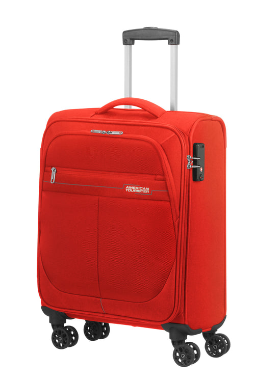 American Tourister DEEP DIVE 4w Trolley S, Red/Grey