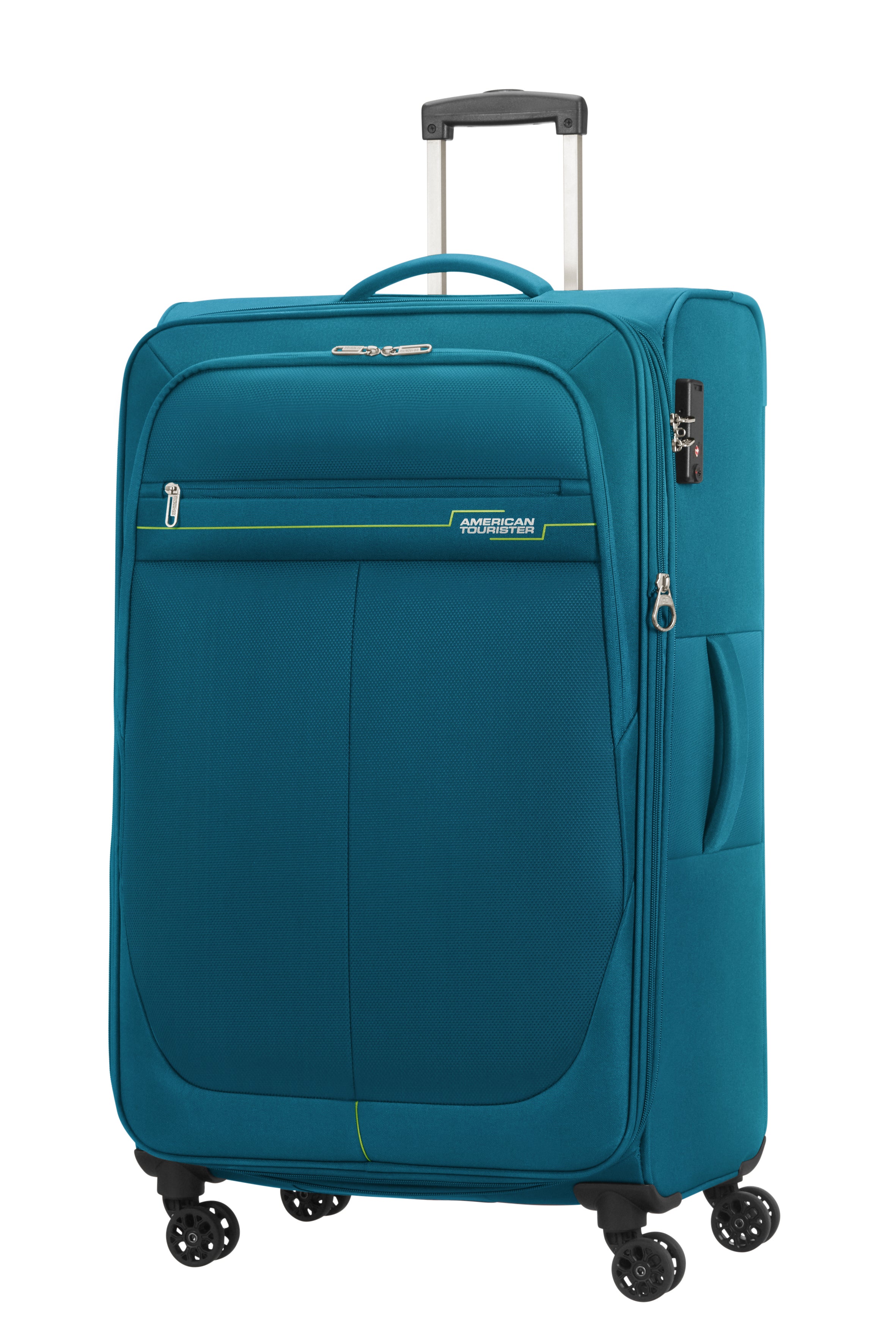 American Tourister DEEP DIVE 4w Trolley L erw., Teal/Lime
