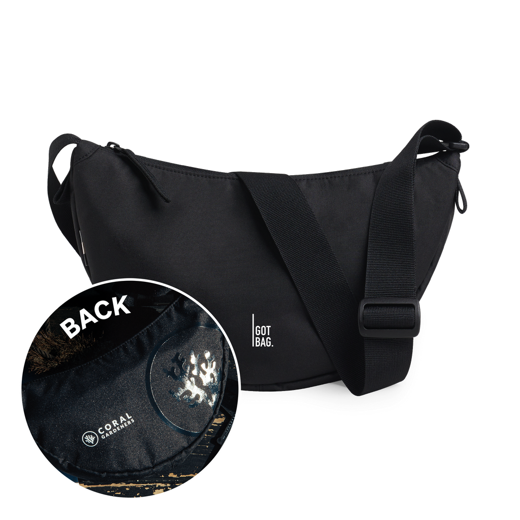 GOT BAG MOON BAG SMALL, black monochrome coral gardeners – Produktansicht