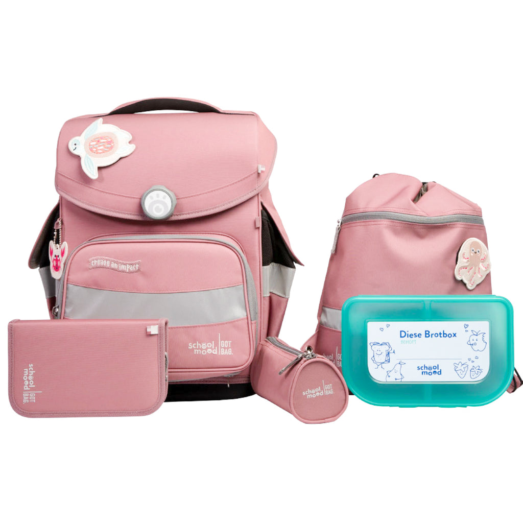 School-Mood Schulranzen-Set Timeless Pro, Axolotl
