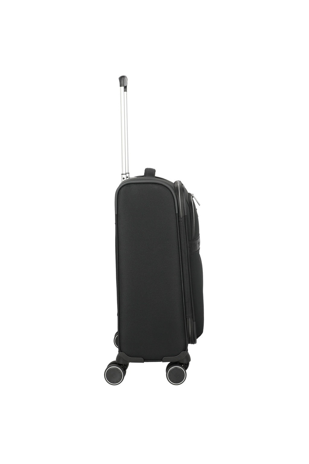 Travelite VOYAAGE 4w Trolley S, Schwarz – Seitenansicht
