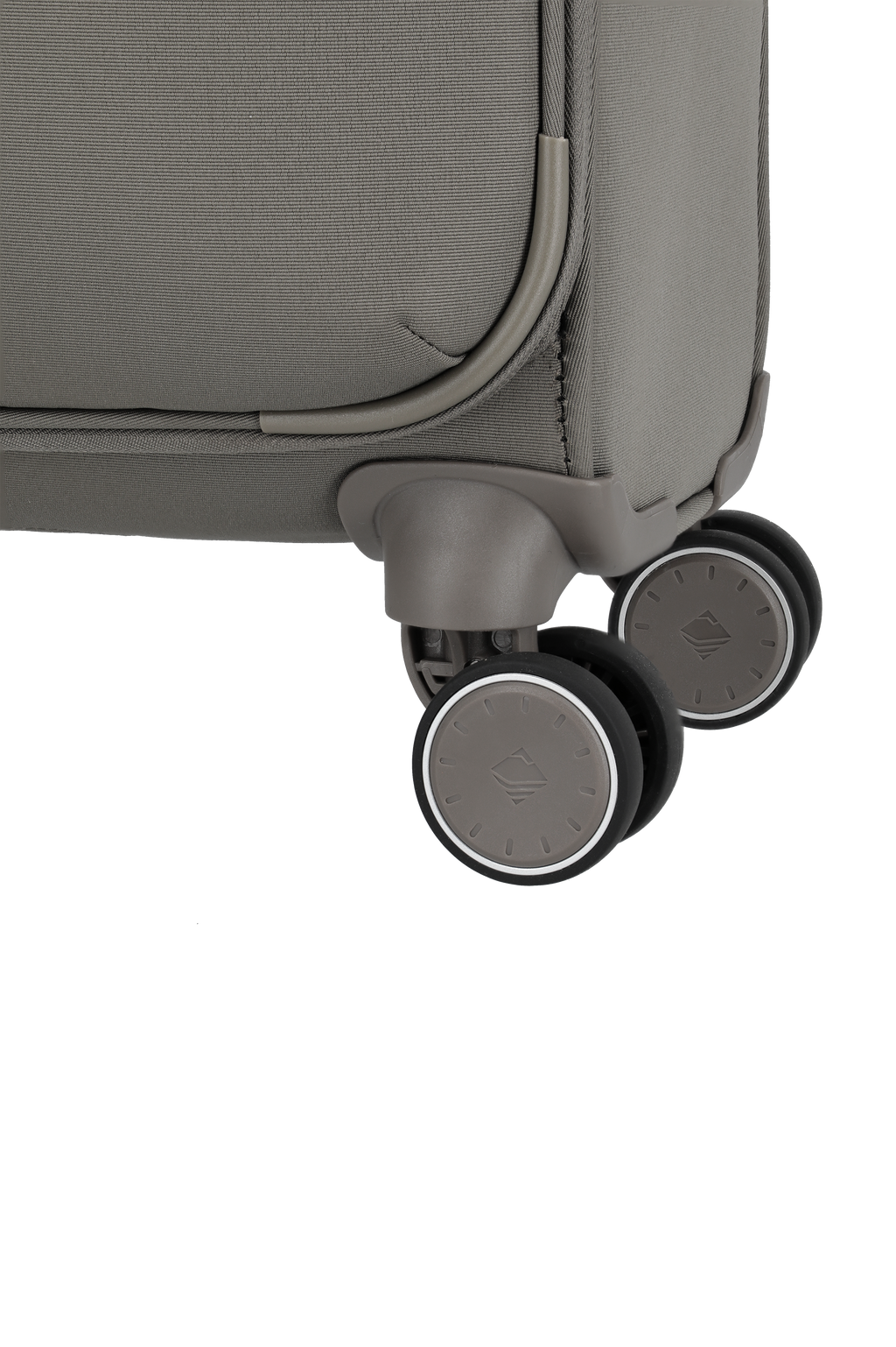 Travelite VOYAAGE 4w Trolley S, Taupe – Detail der Doppelrollen