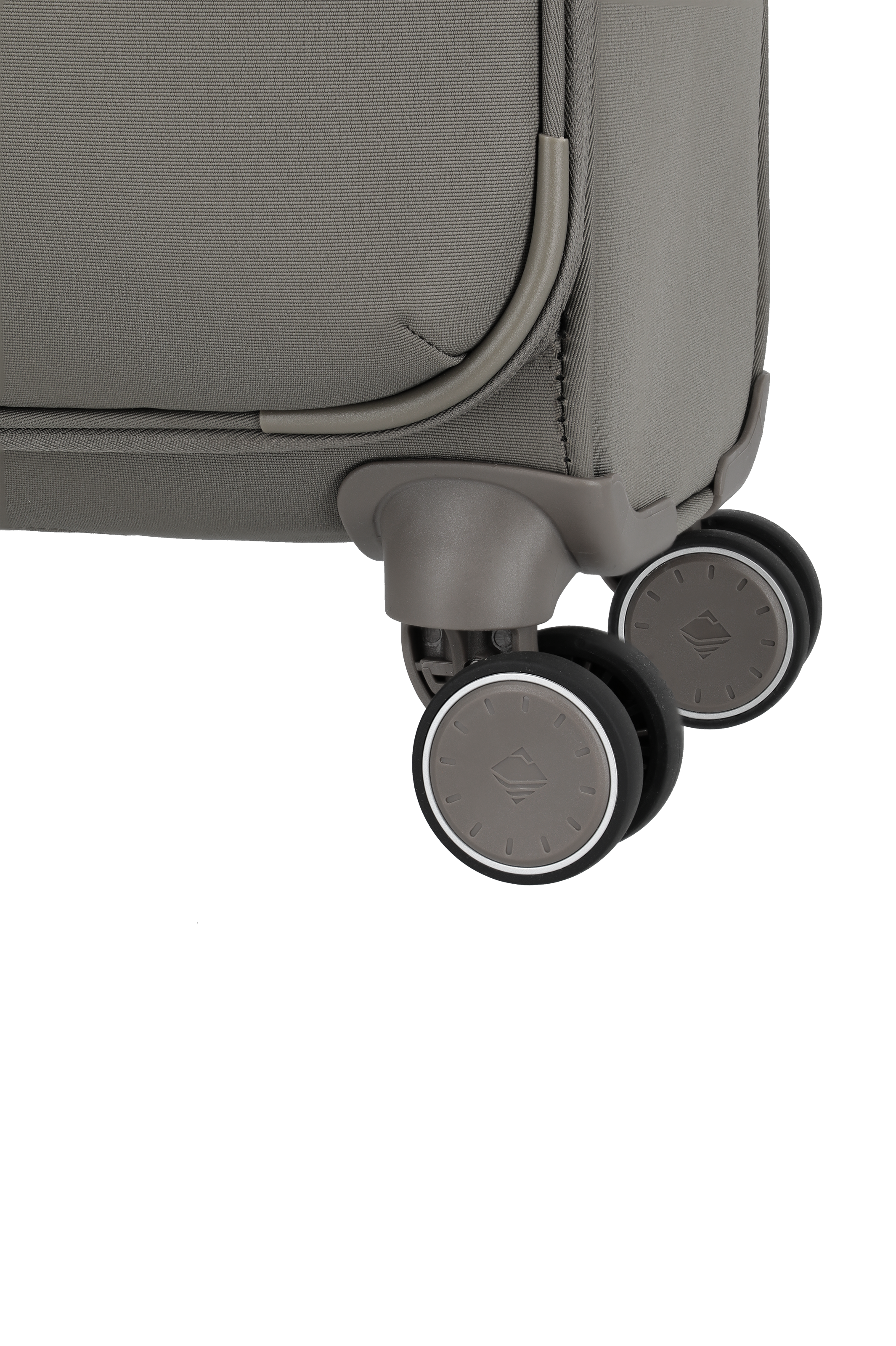 Travelite VOYAAGE 4w Trolley S, Taupe – Detail der Doppelrollen
