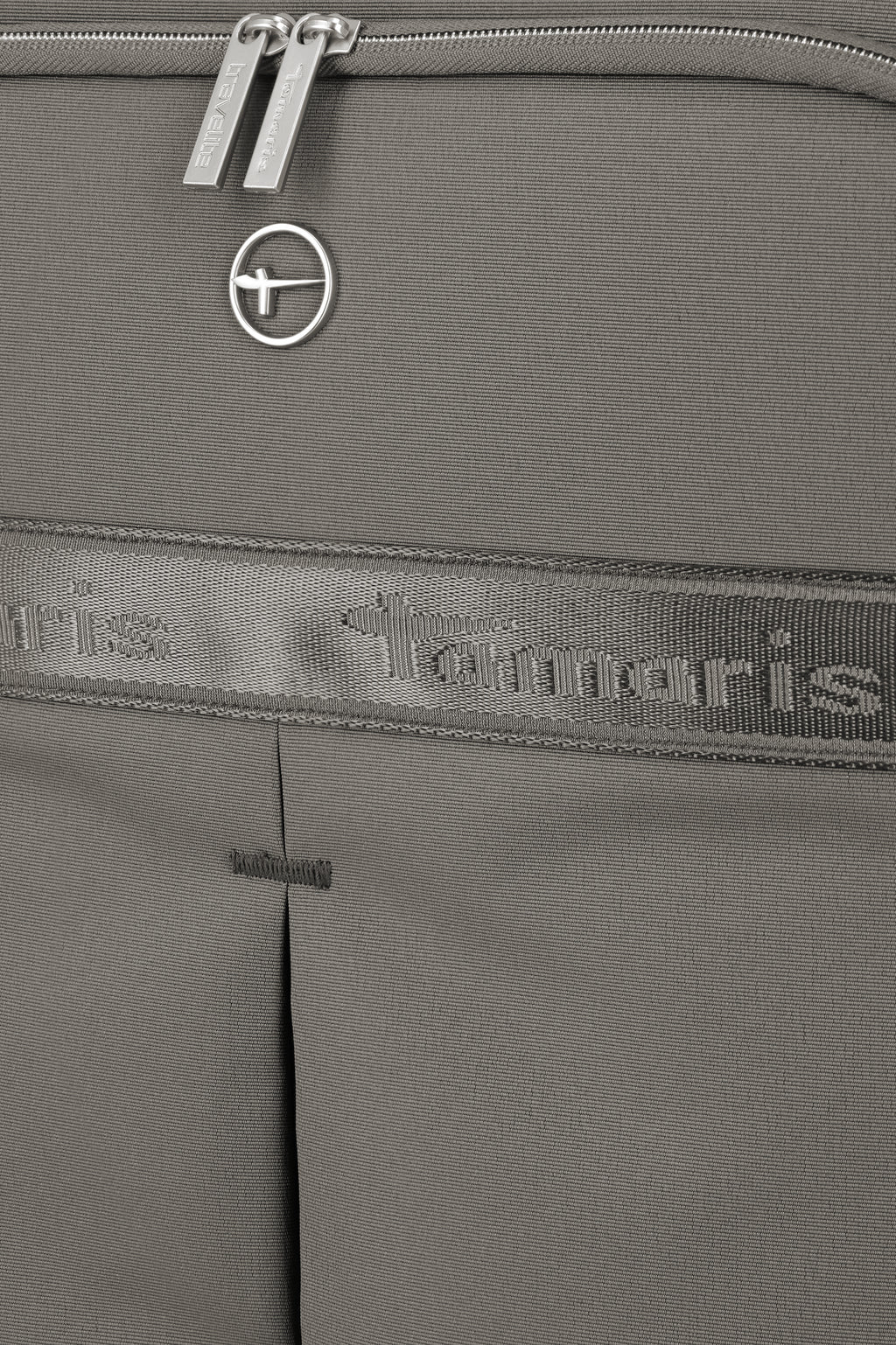 Travelite VOYAAGE 4w Trolley S, Taupe – Detail des Kofferdesigns