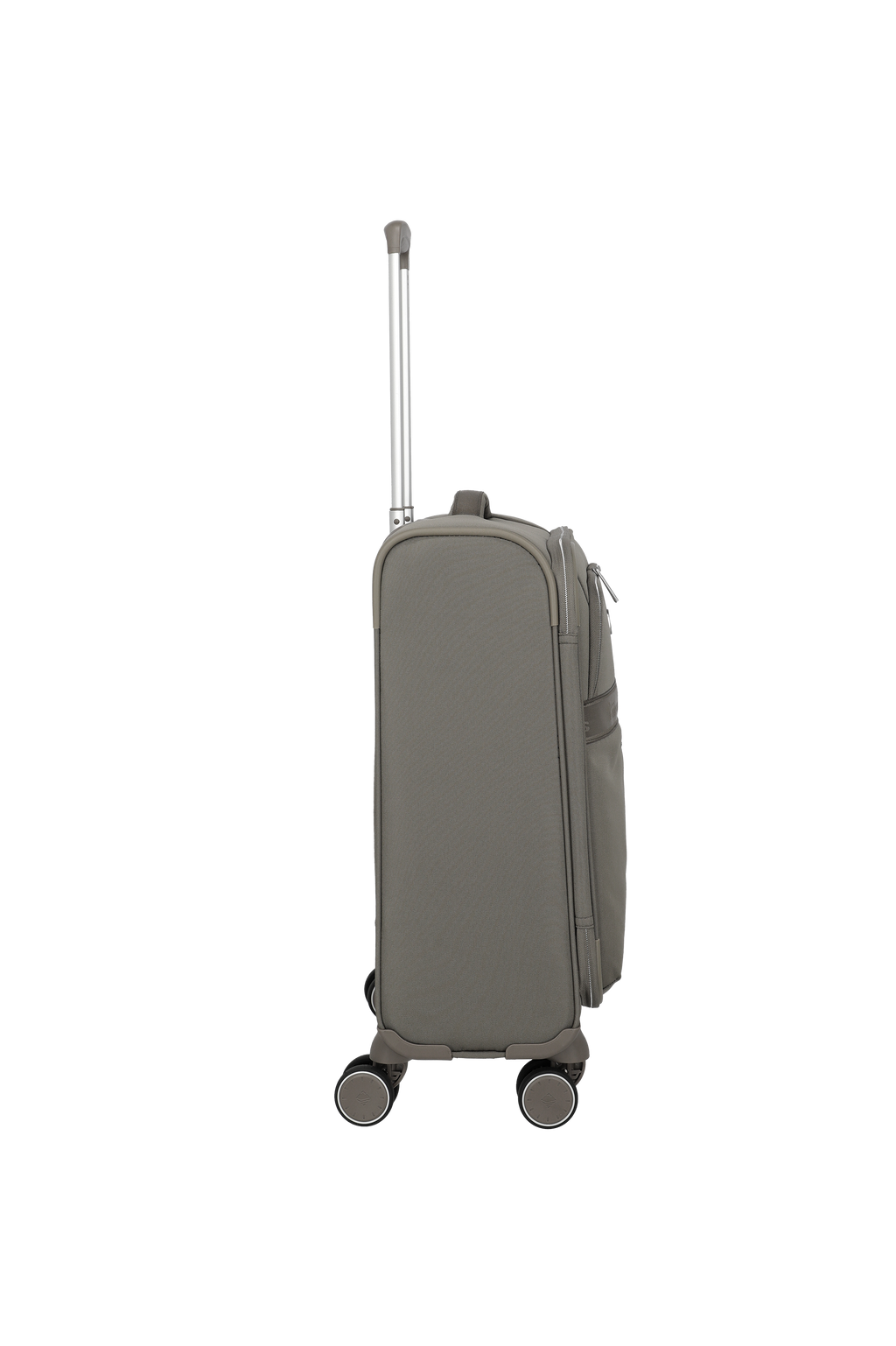 Travelite VOYAAGE 4w Trolley S, Taupe – Seitenansicht