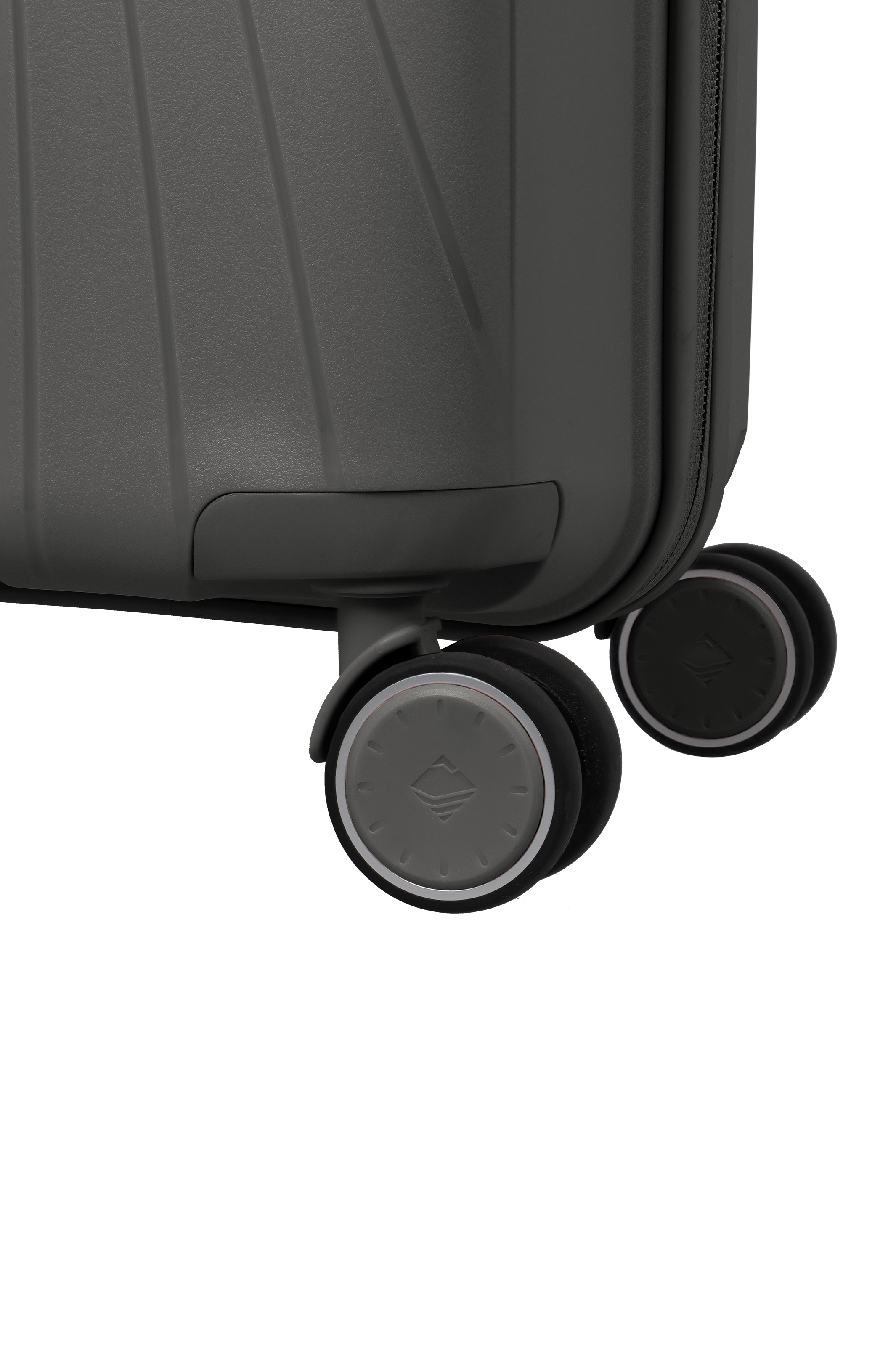Travelite VOYAAGE 3-tlg. Koffer-Set S/M/L, Anthrazit – Detail der Doppelrollen