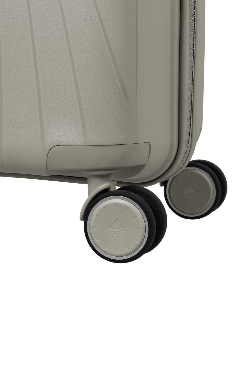 Travelite VOYAAGE 3-tlg. Koffer-Set S/M/L, Sand – Detail der Doppelrollen