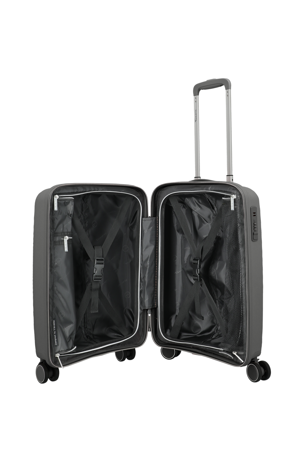 Travelite VOYAAGE 4w Trolley S, Anthrazit – Innenansicht
