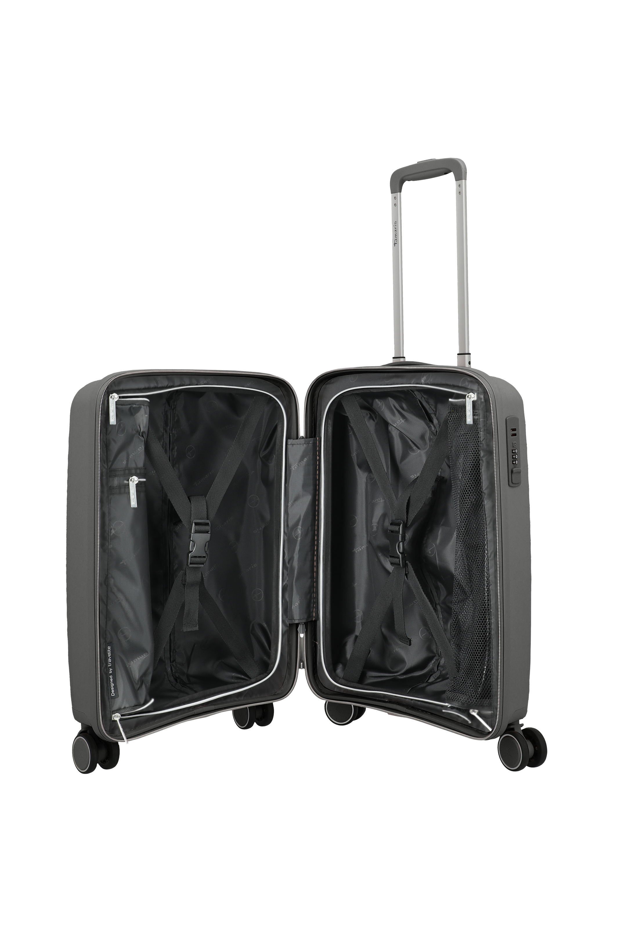 Travelite VOYAAGE 4w Trolley S, Anthrazit – Innenansicht