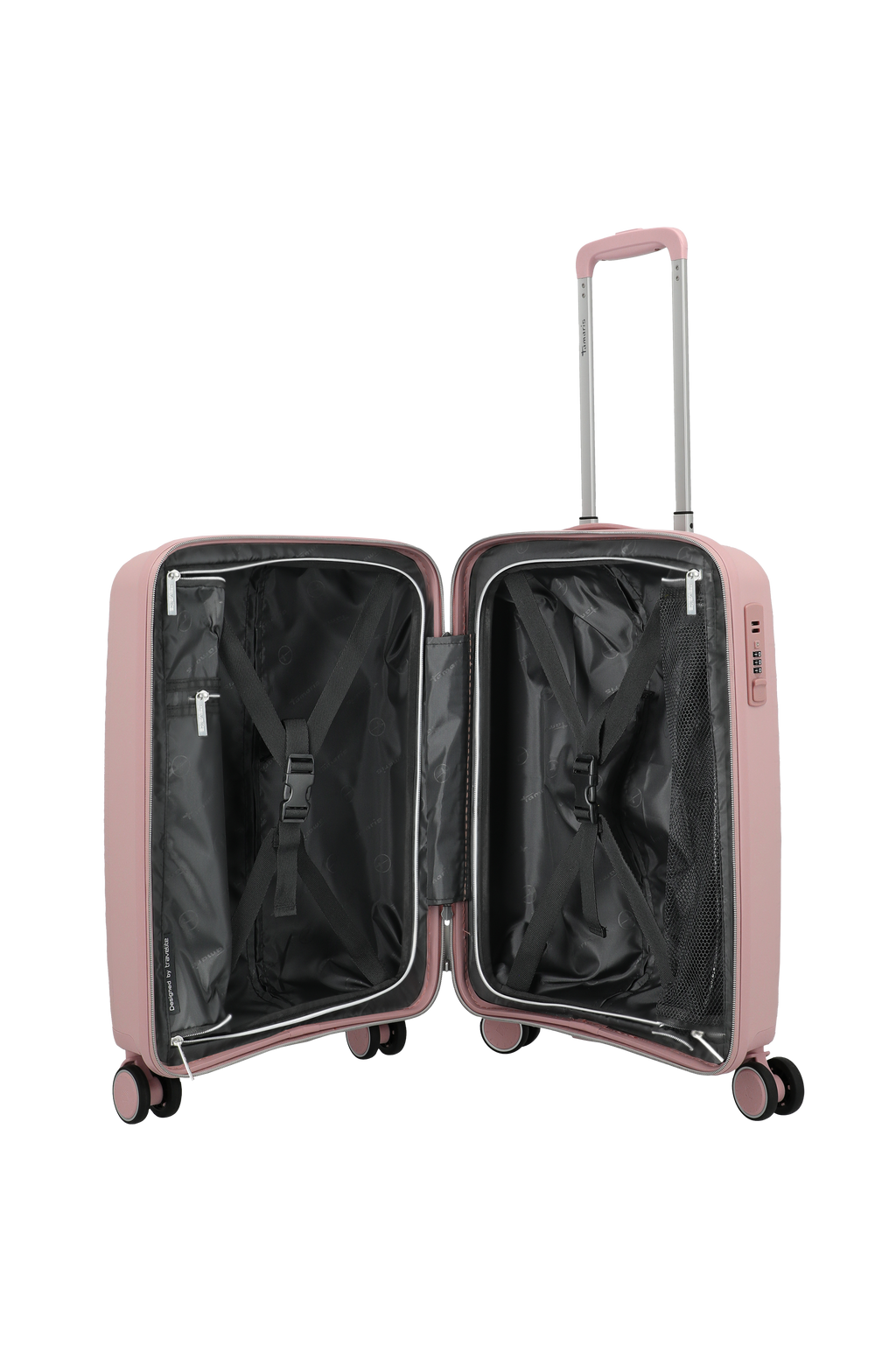 Travelite VOYAAGE 4w Trolley S, Blush – Innenansicht