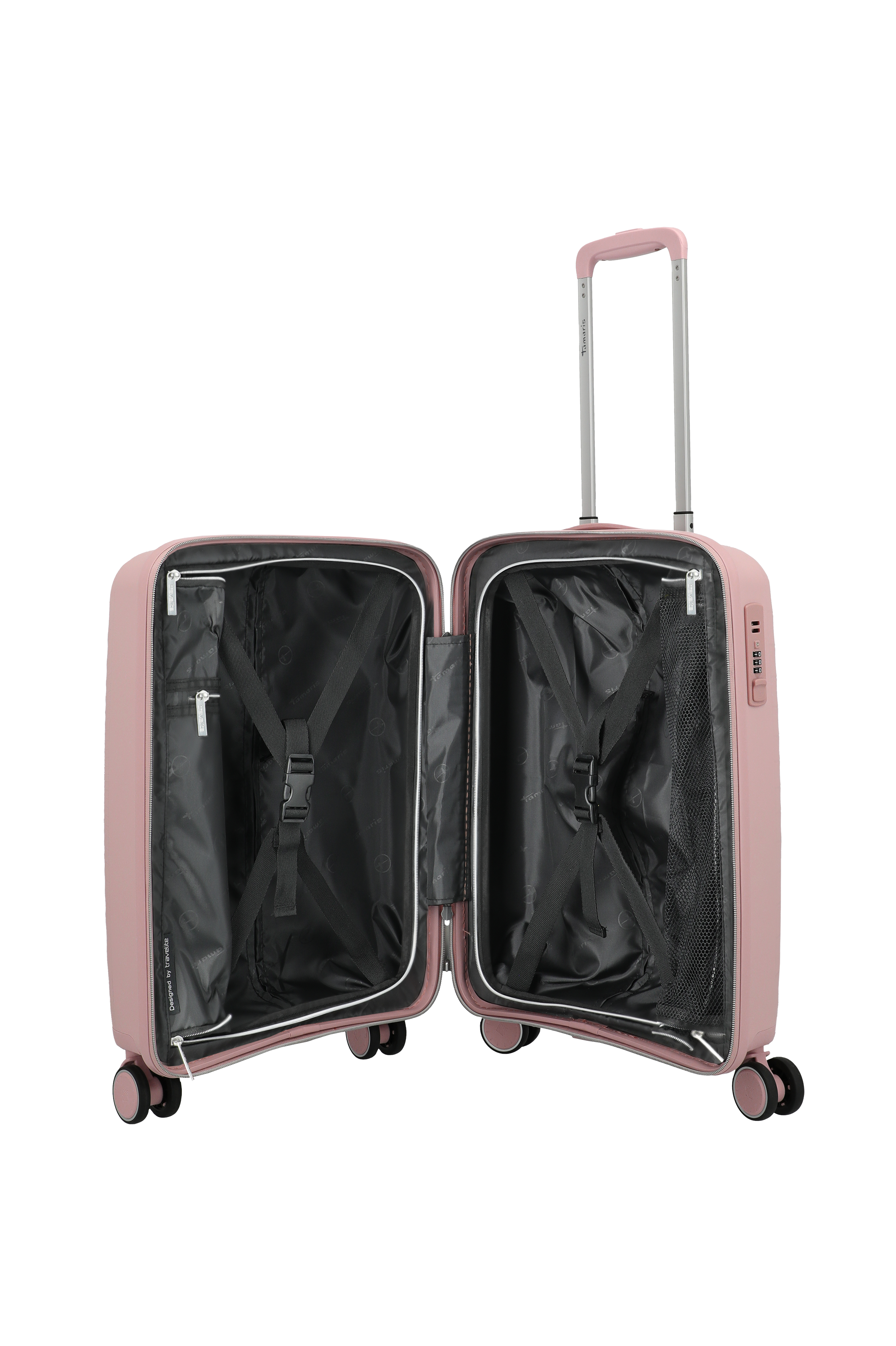 Travelite VOYAAGE 4w Trolley S, Blush – Innenansicht