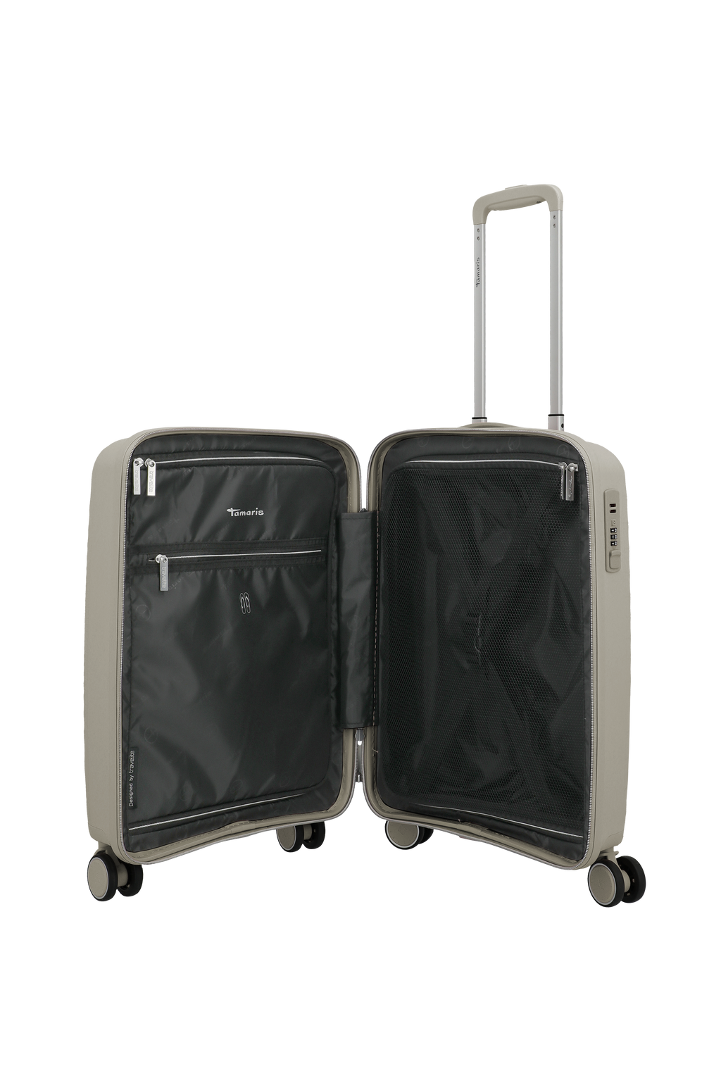 Travelite VOYAAGE 3-tlg. Koffer-Set S/M/L, Sand – Innenansicht Koffer S