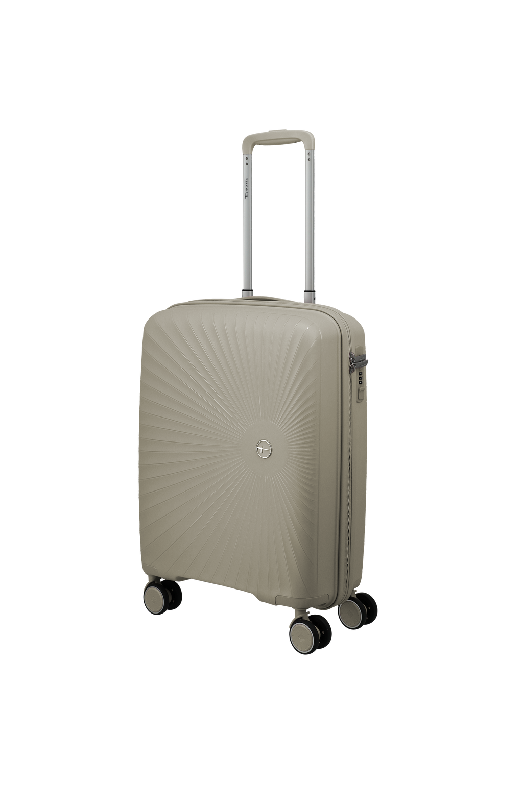 Travelite VOYAAGE 4w Trolley S, Sand – Schrägansicht