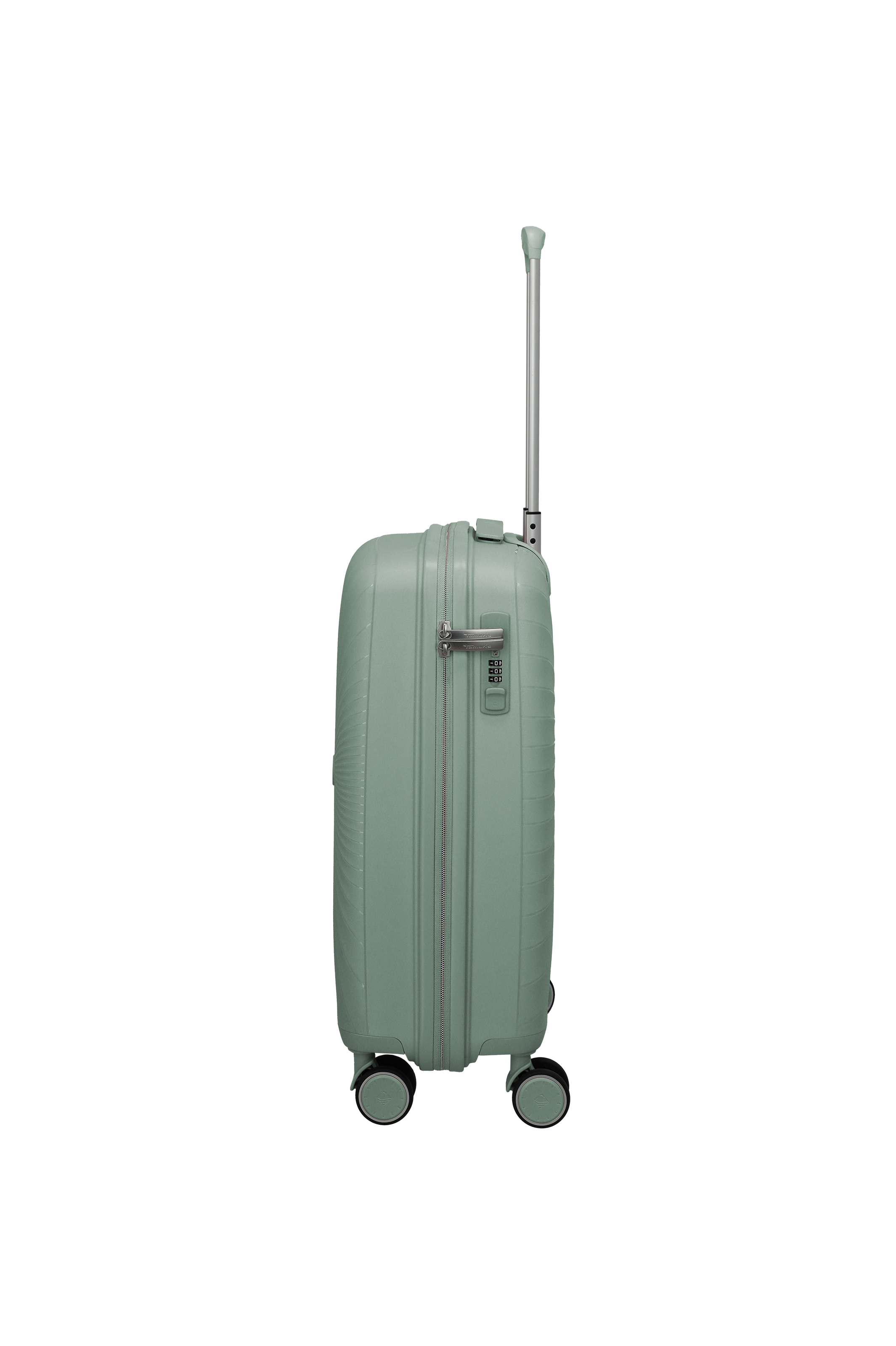 Travelite VOYAAGE 4w Trolley S, Sage Green – Seitenansicht