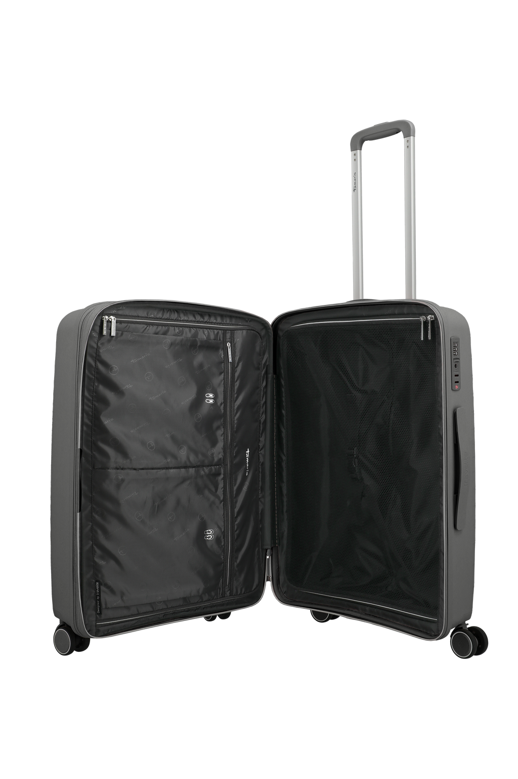 Travelite VOYAAGE 4w Trolley M erw., Anthrazit – Innenansicht Koffer M