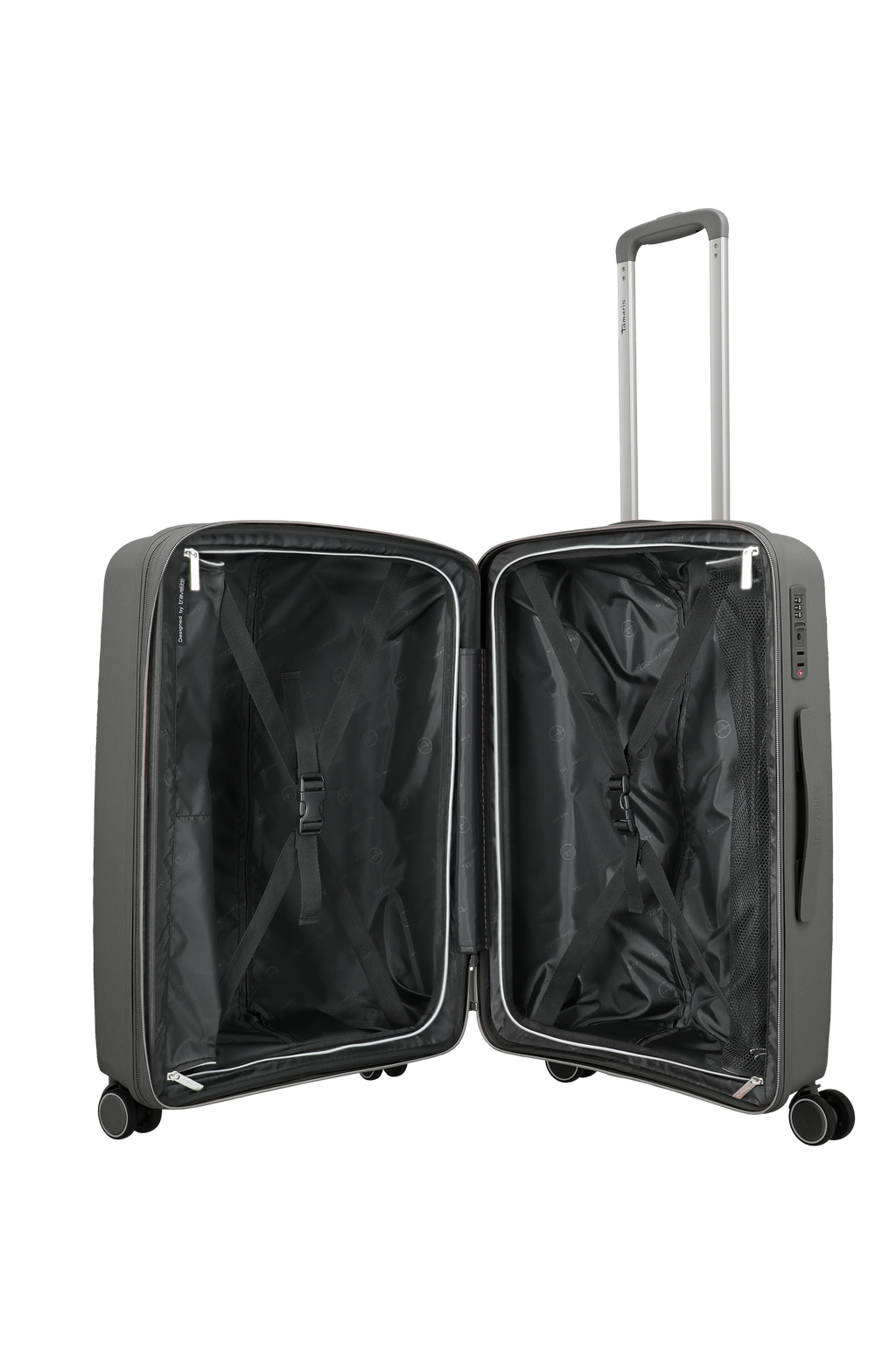 Travelite VOYAAGE 4w Trolley M erw., Anthrazit – Innenansicht