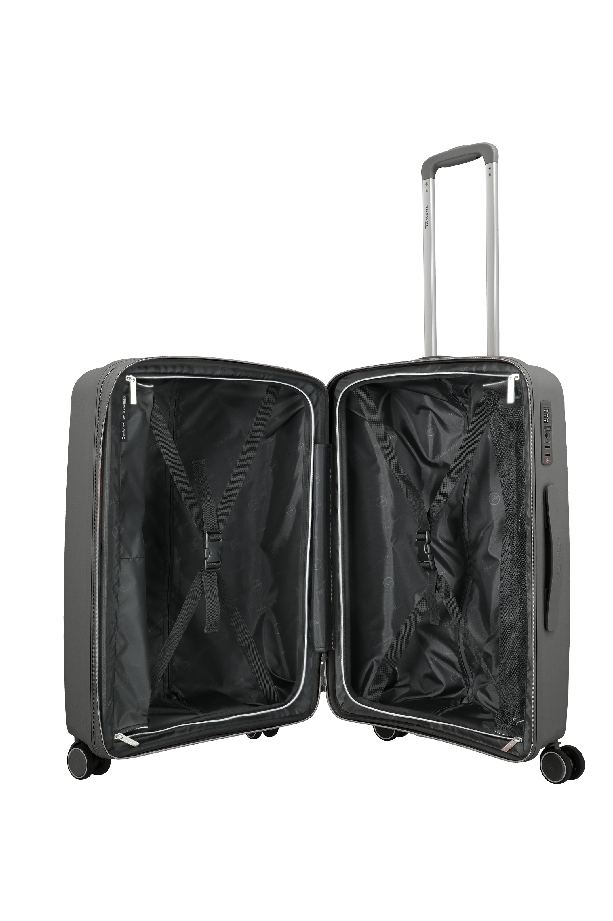 Travelite VOYAAGE 4w Trolley M erw., Anthrazit – Innenansicht