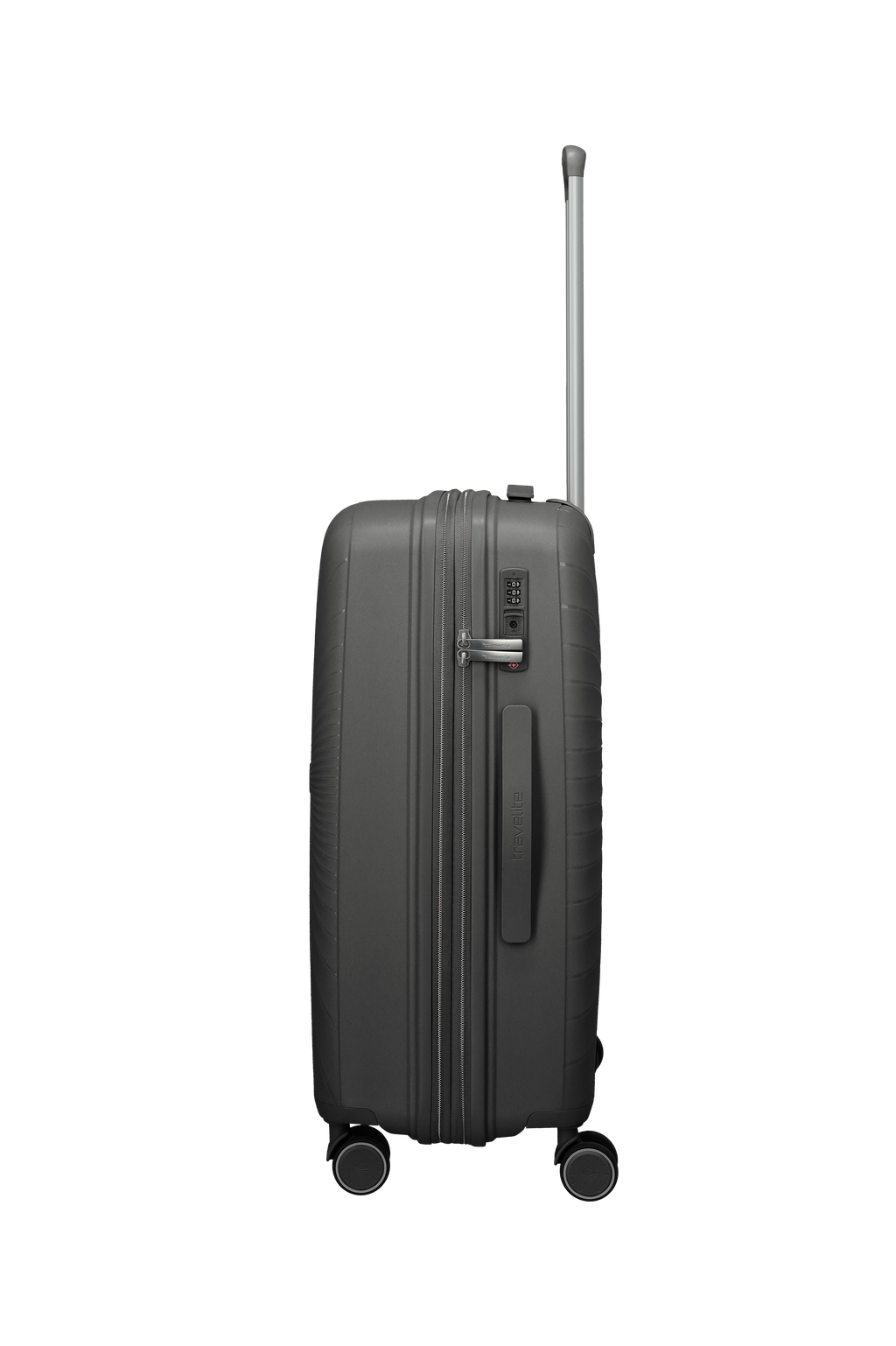 Travelite VOYAAGE 4w Trolley M erw., Anthrazit – Seitenansicht