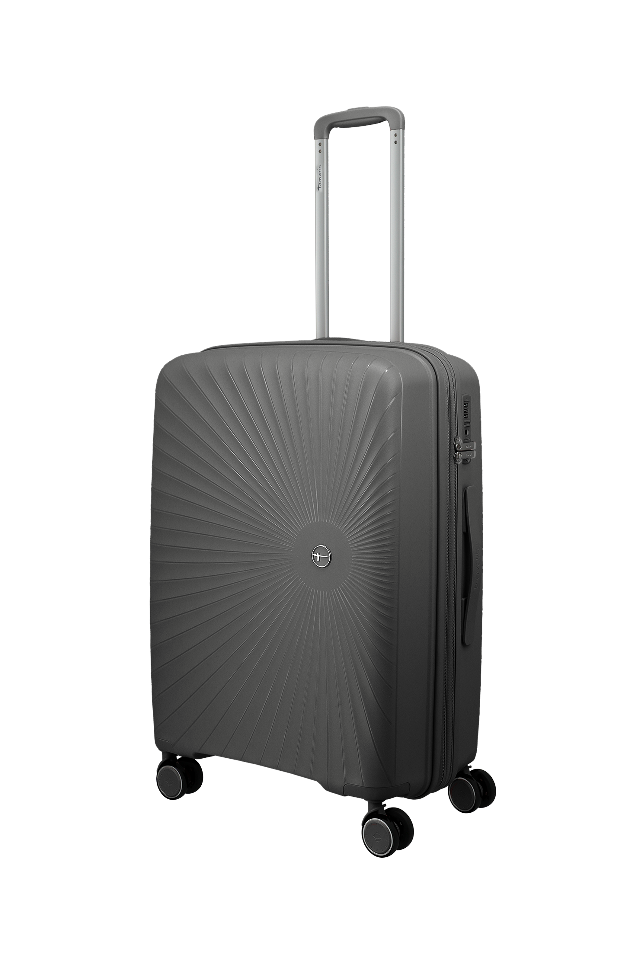 Travelite VOYAAGE 4w Trolley M erw., Anthrazit – Schrägansicht