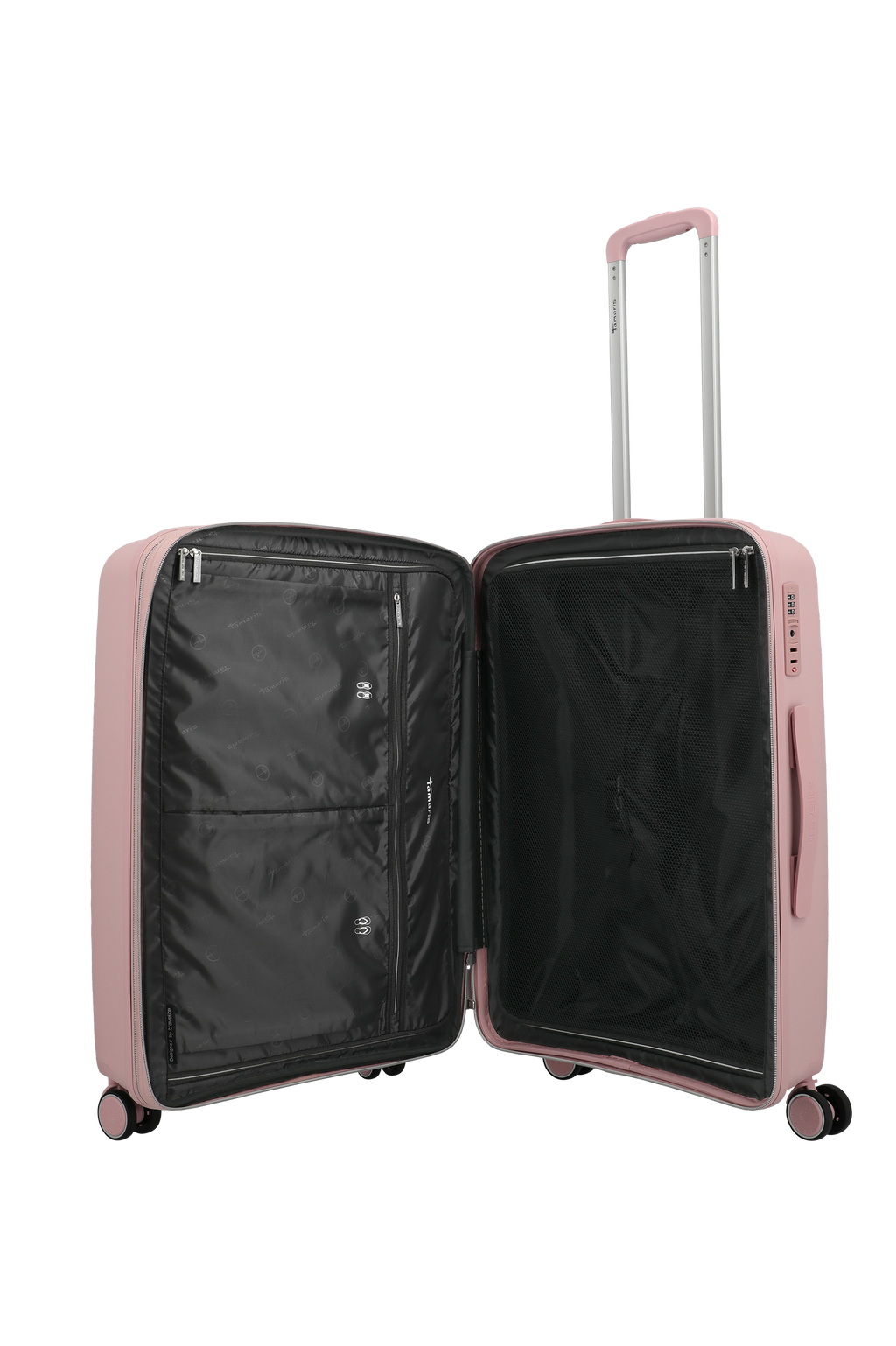 Travelite VOYAAGE 3-tlg. Koffer-Set S/M/L, Blush – Innenansicht Koffer M