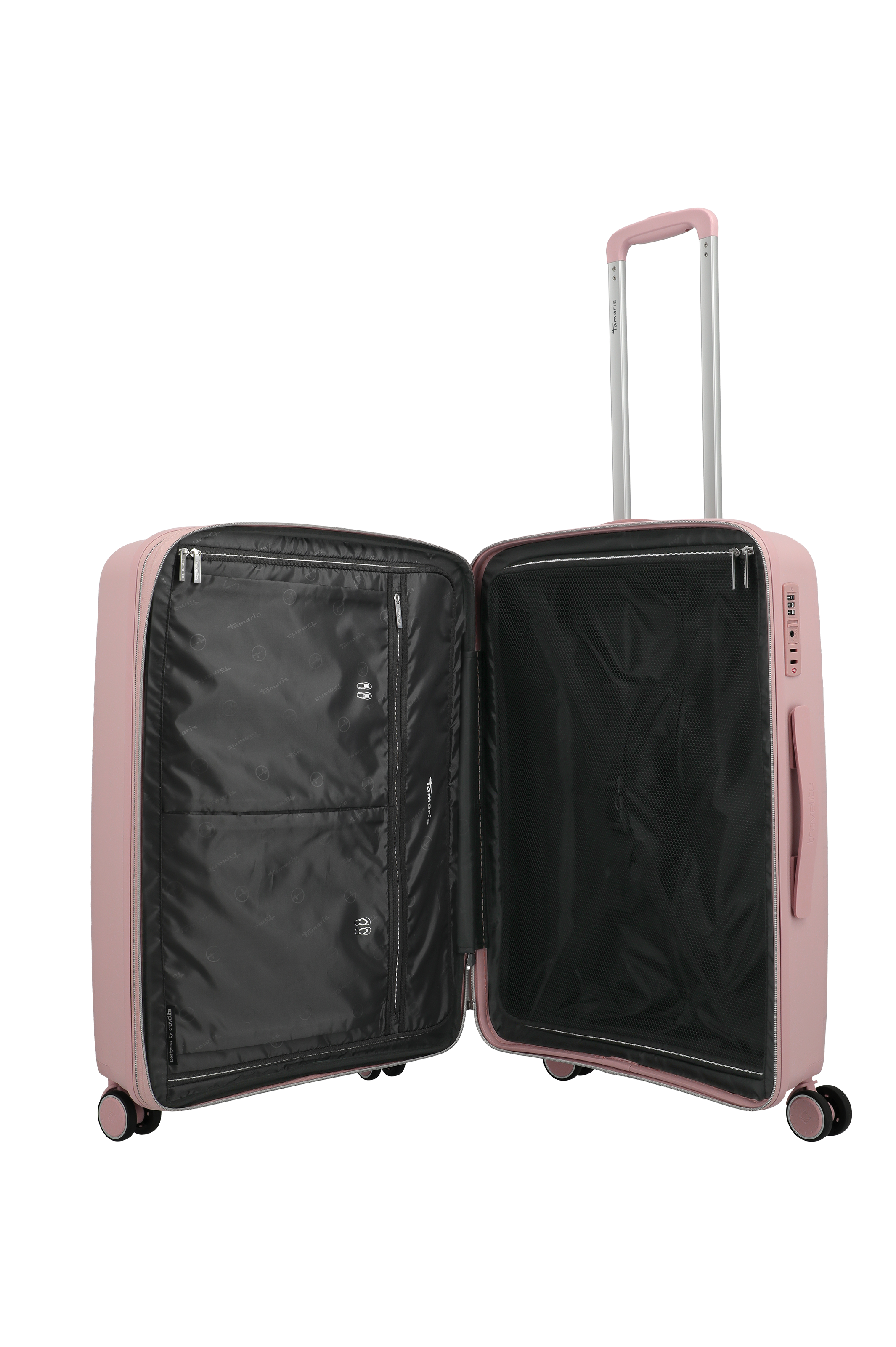 Travelite VOYAAGE 3-tlg. Koffer-Set S/M/L, Blush – Innenansicht Koffer M
