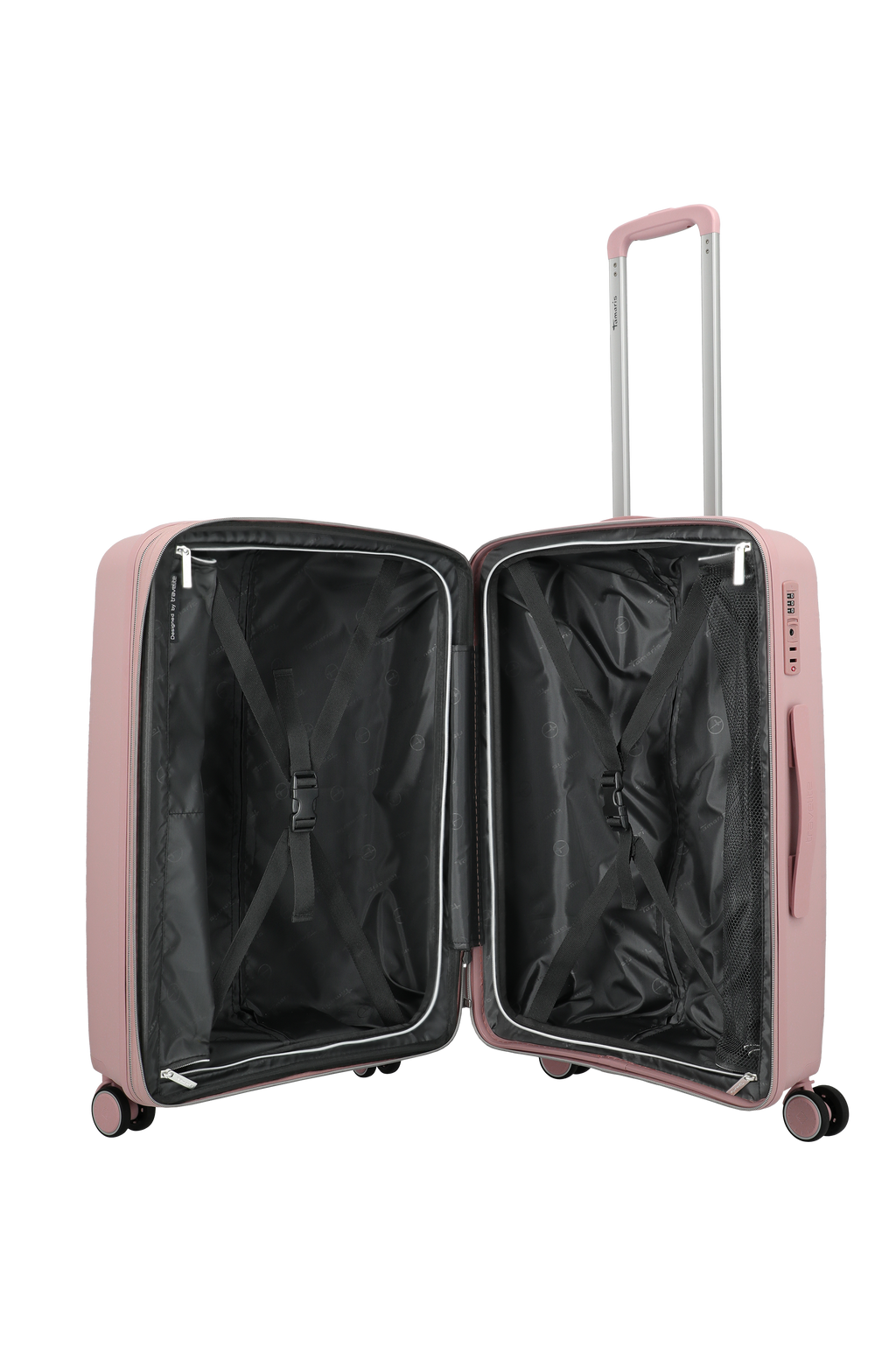 Travelite VOYAAGE 4w Trolley M erw., Blush – Innenansicht