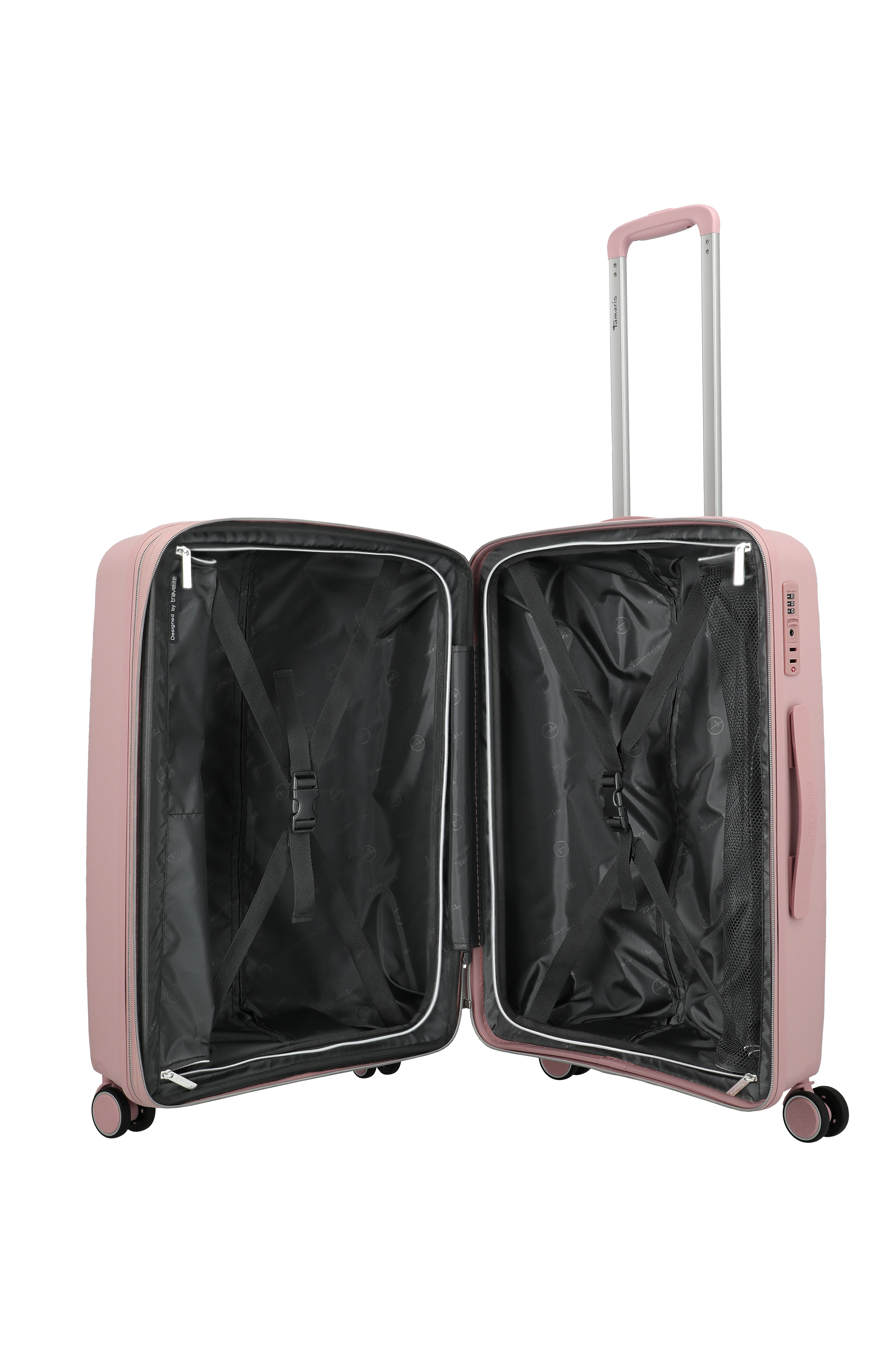 Travelite VOYAAGE 4w Trolley M erw., Blush – Innenansicht