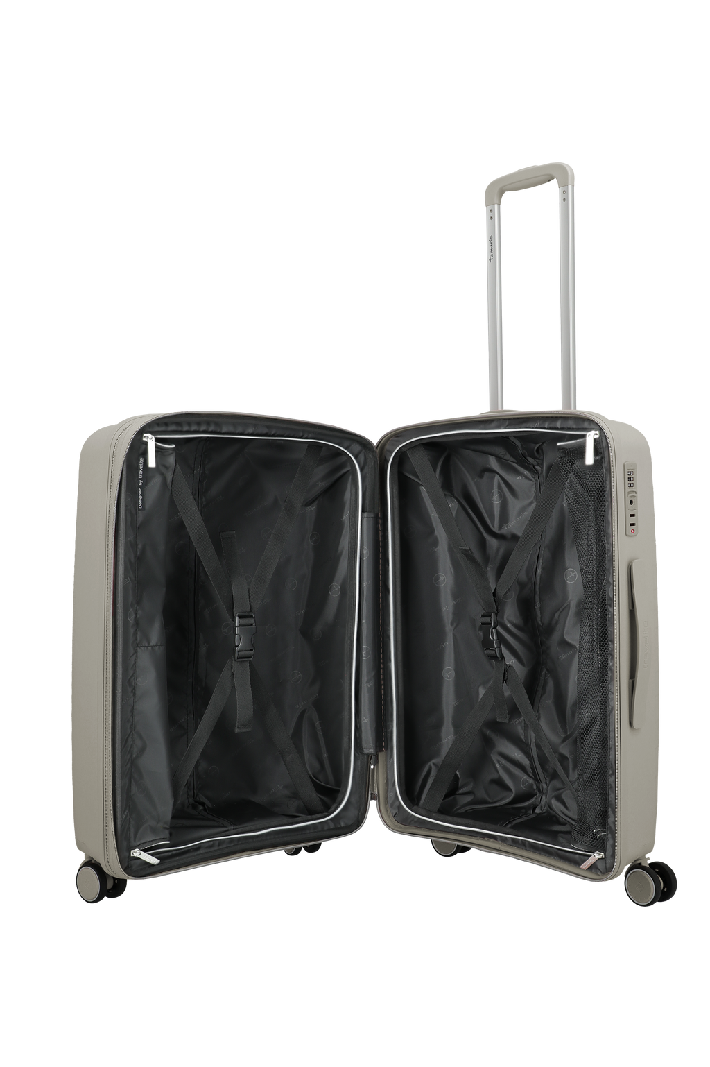 Travelite VOYAAGE 4w Trolley M erw., Sand – Innenansicht