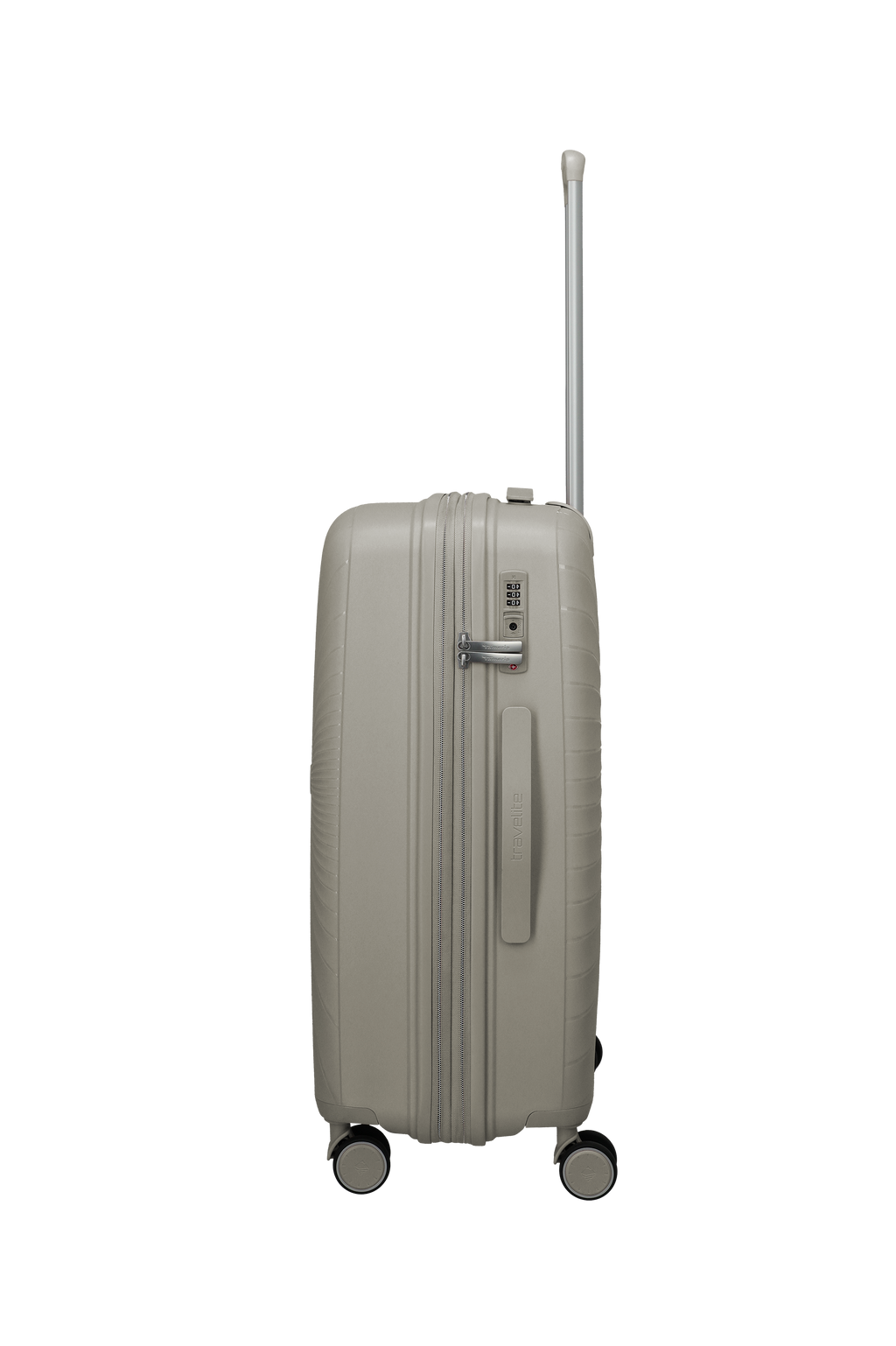 Travelite VOYAAGE 4w Trolley M erw., Sand – Seitenansicht