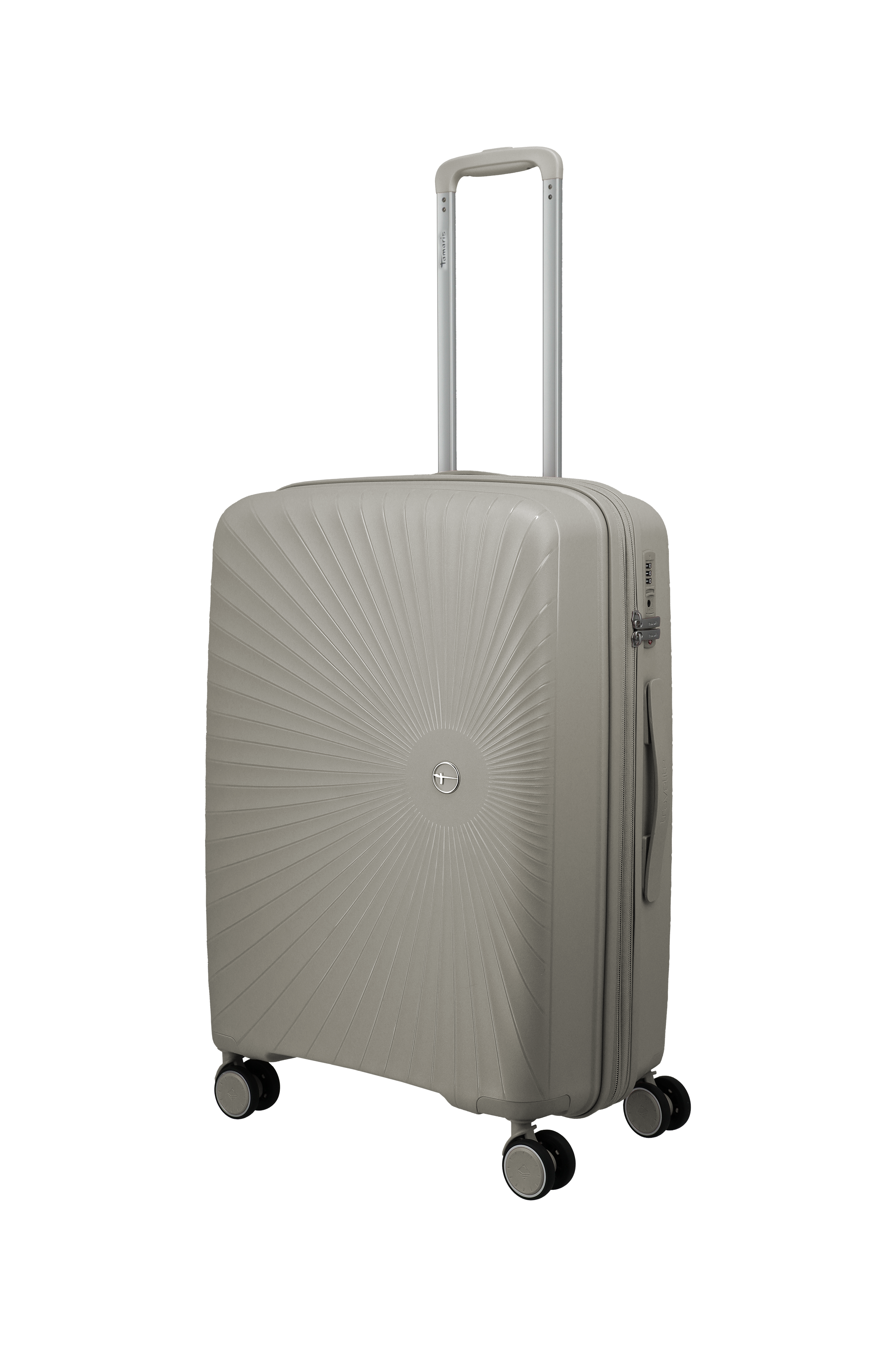 Travelite VOYAAGE 4w Trolley M erw., Sand – Schrägansicht