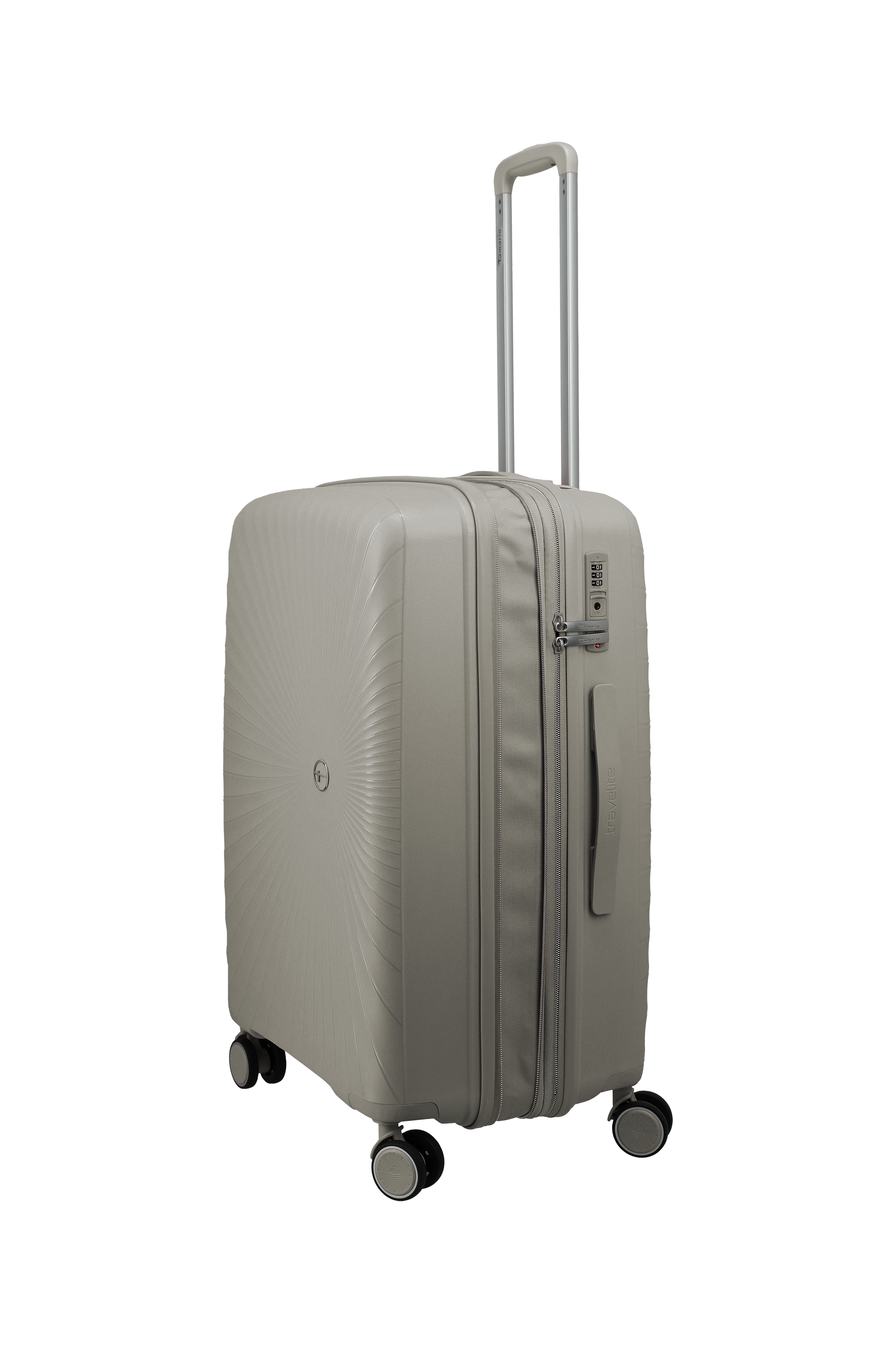 Travelite VOYAAGE 4w Trolley M erw., Sand – Produktansicht 4