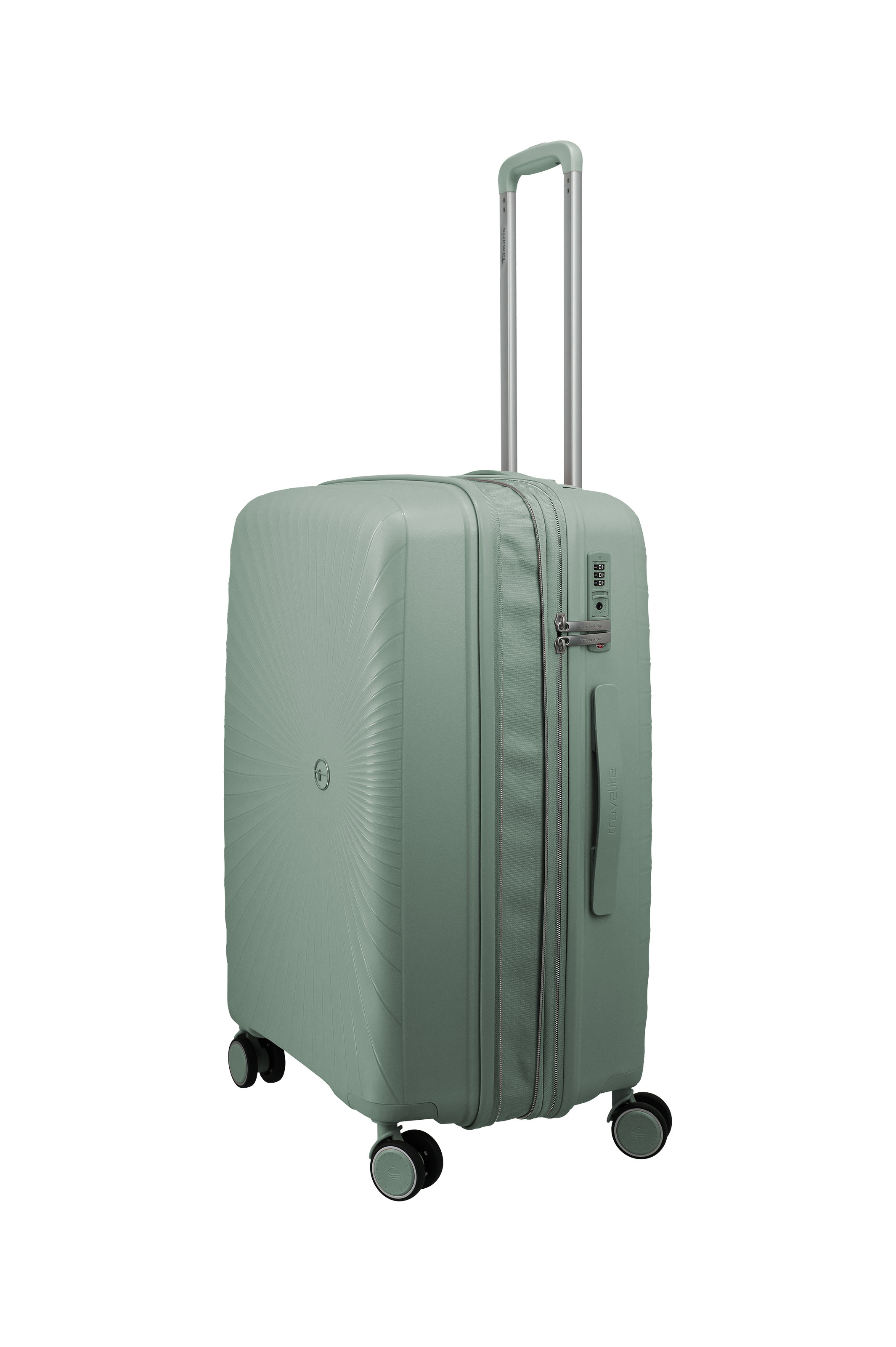 Travelite VOYAAGE 4w Trolley M erw., Sage Green – Produktansicht 3