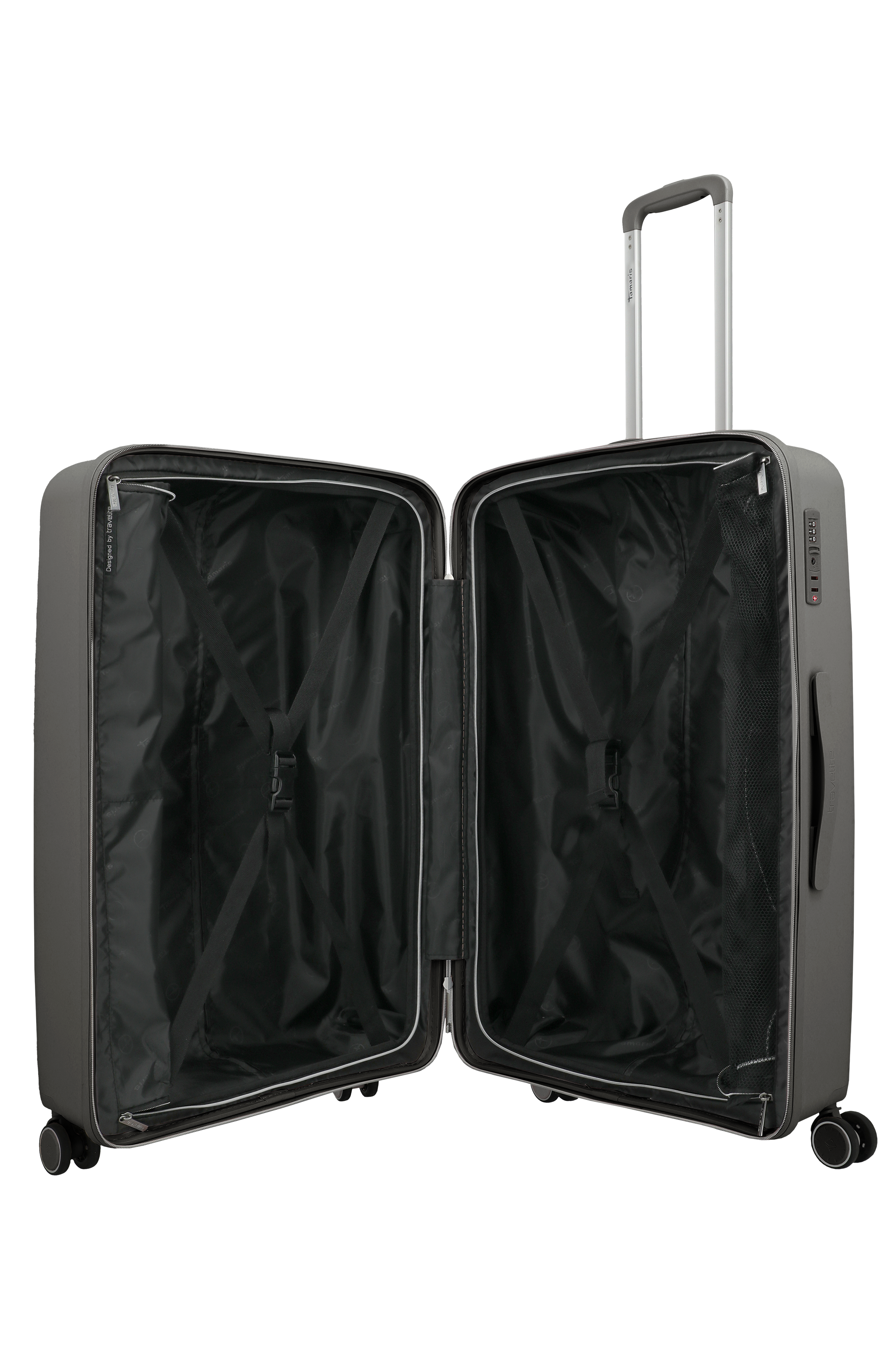 Travelite VOYAAGE 4w Trolley L, Anthrazit – Innenansicht