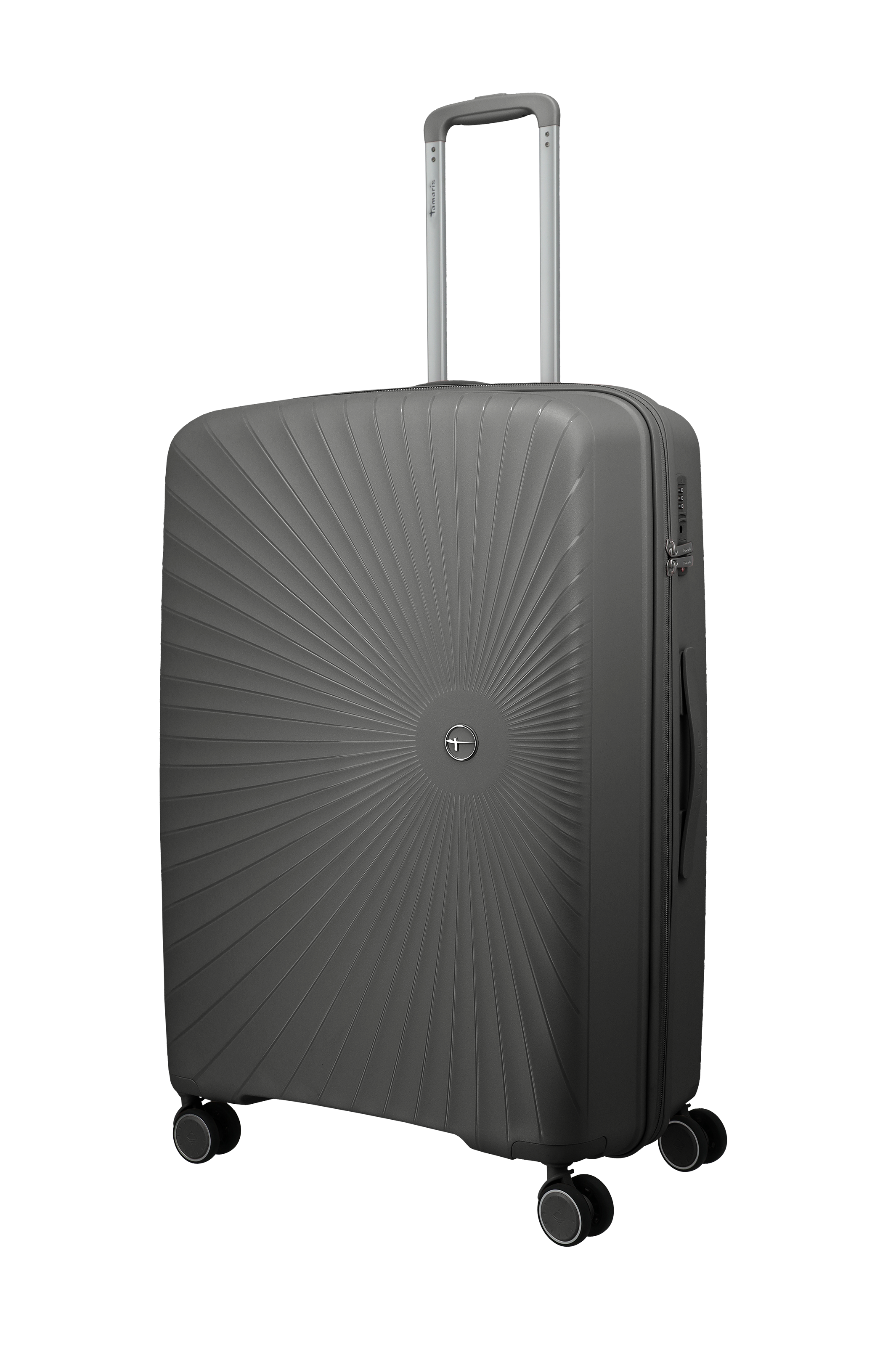 Travelite VOYAAGE 4w Trolley L, Anthrazit – Schrägansicht