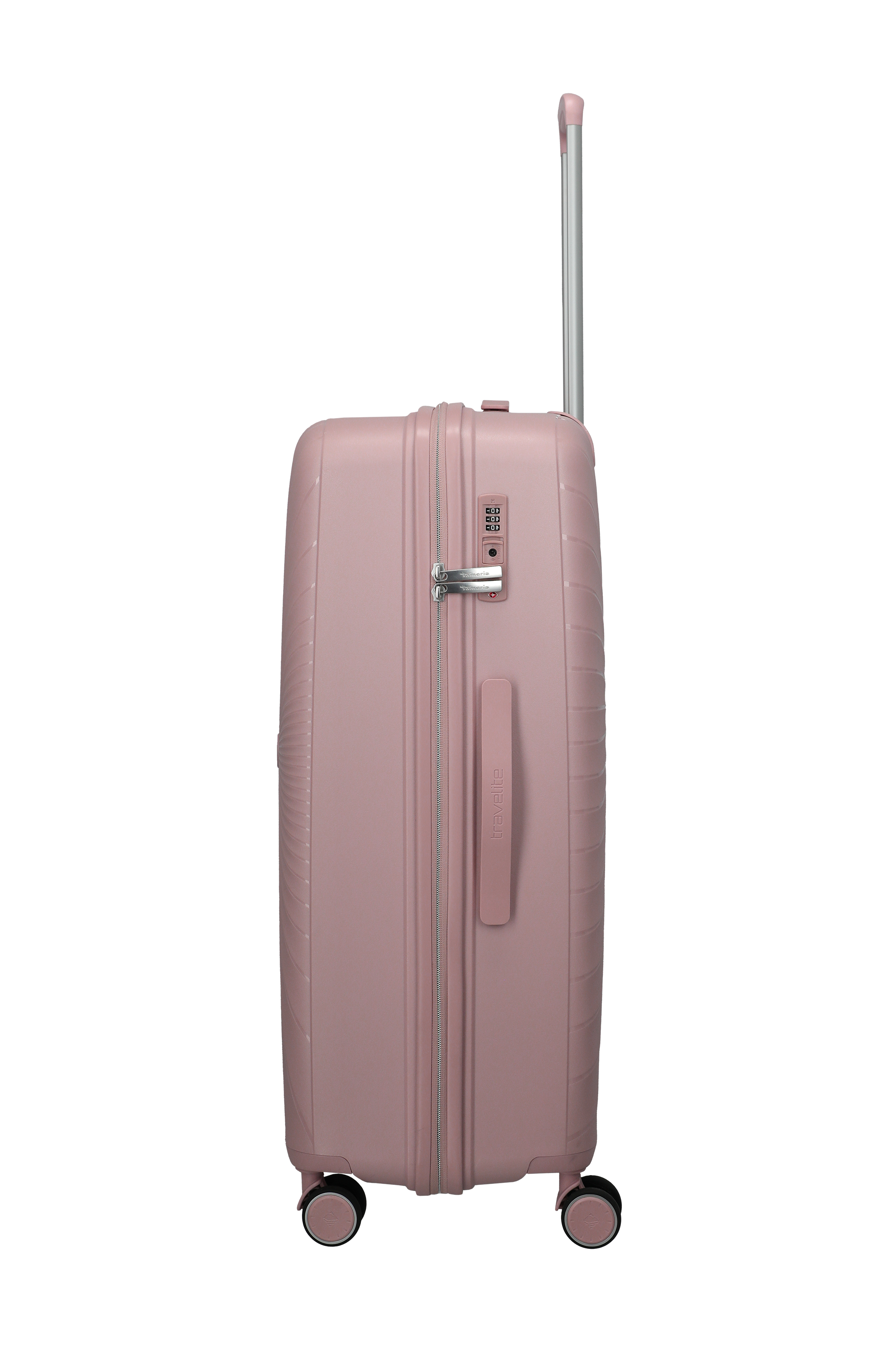 Travelite VOYAAGE 4w Trolley L, Blush – Seitenansicht