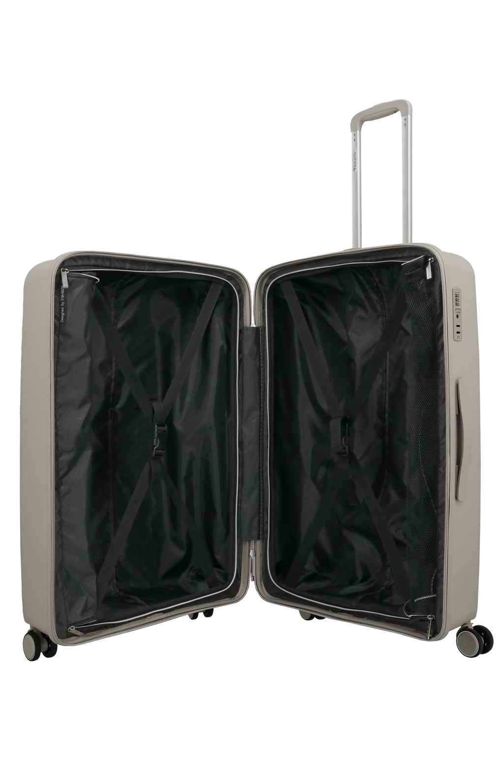 Travelite VOYAAGE 4w Trolley L, Sand – Innenansicht