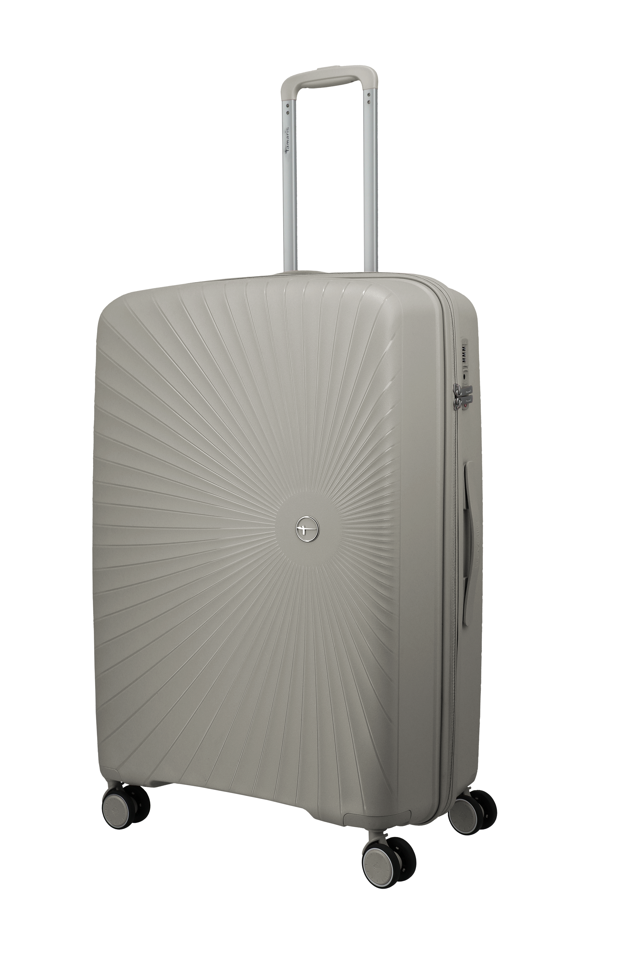 Travelite VOYAAGE 4w Trolley L, Sand – Schrägansicht