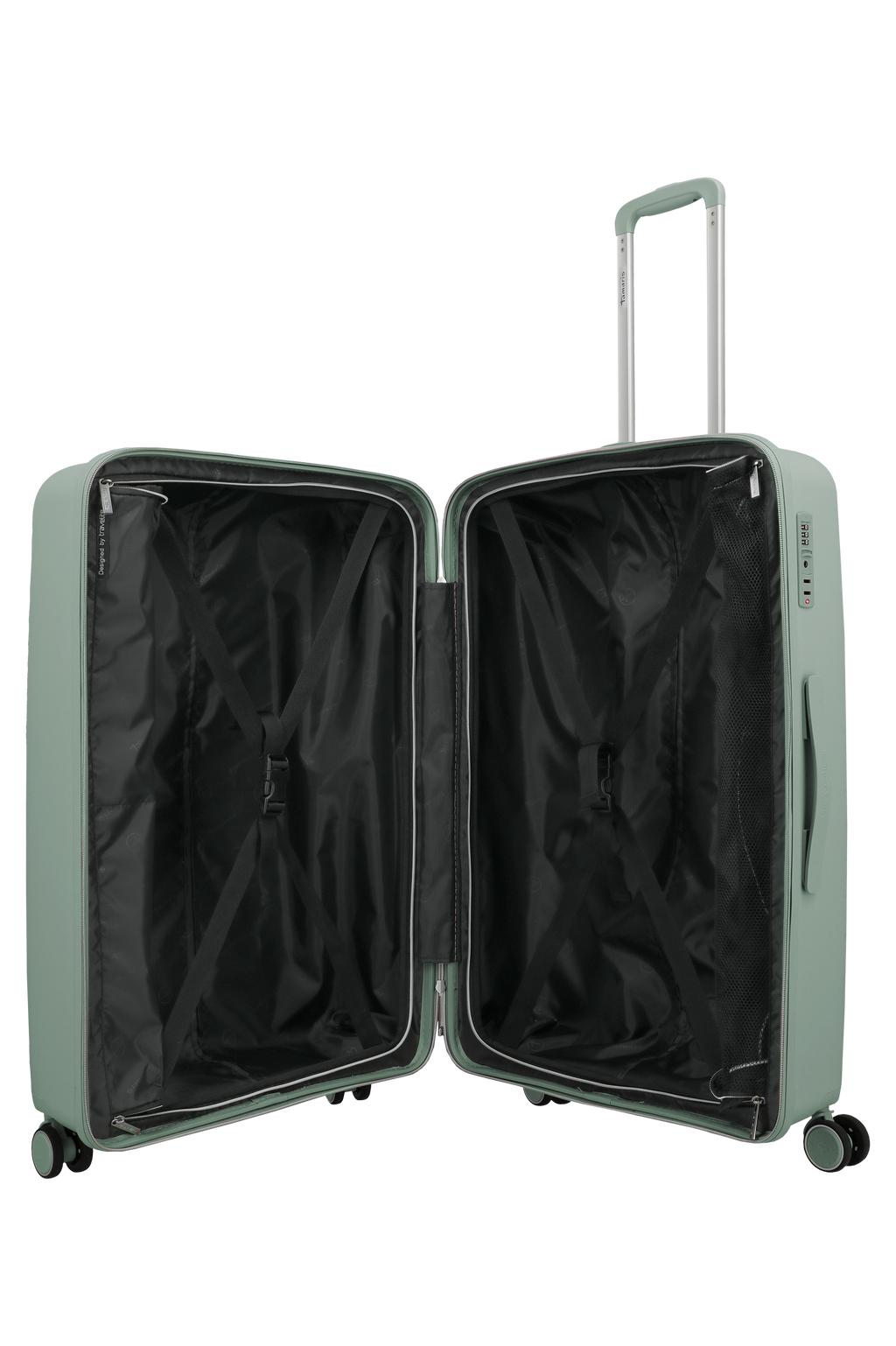 Travelite VOYAAGE 4w Trolley L, Sage Green – Innenansicht