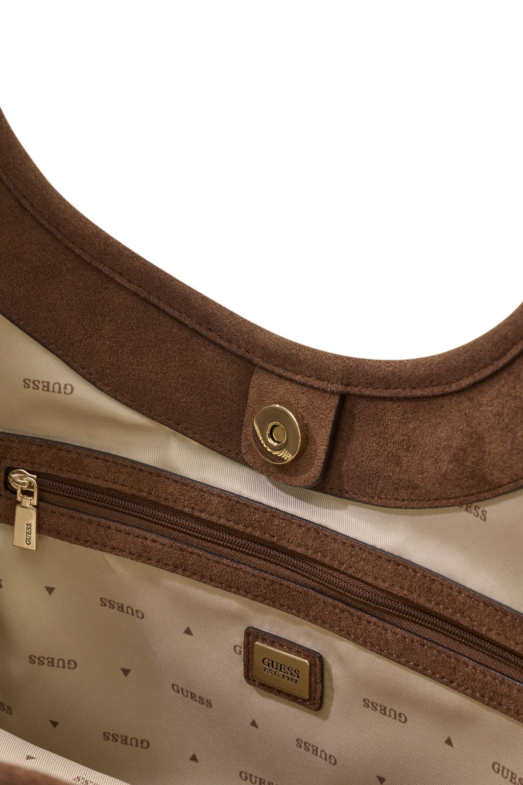 GUESS Accessories GUESS Damen-Shopper Samantha Girlfriend Tote – Latte Logo/Brown LATTE LOGO/BROWN · Bild 4