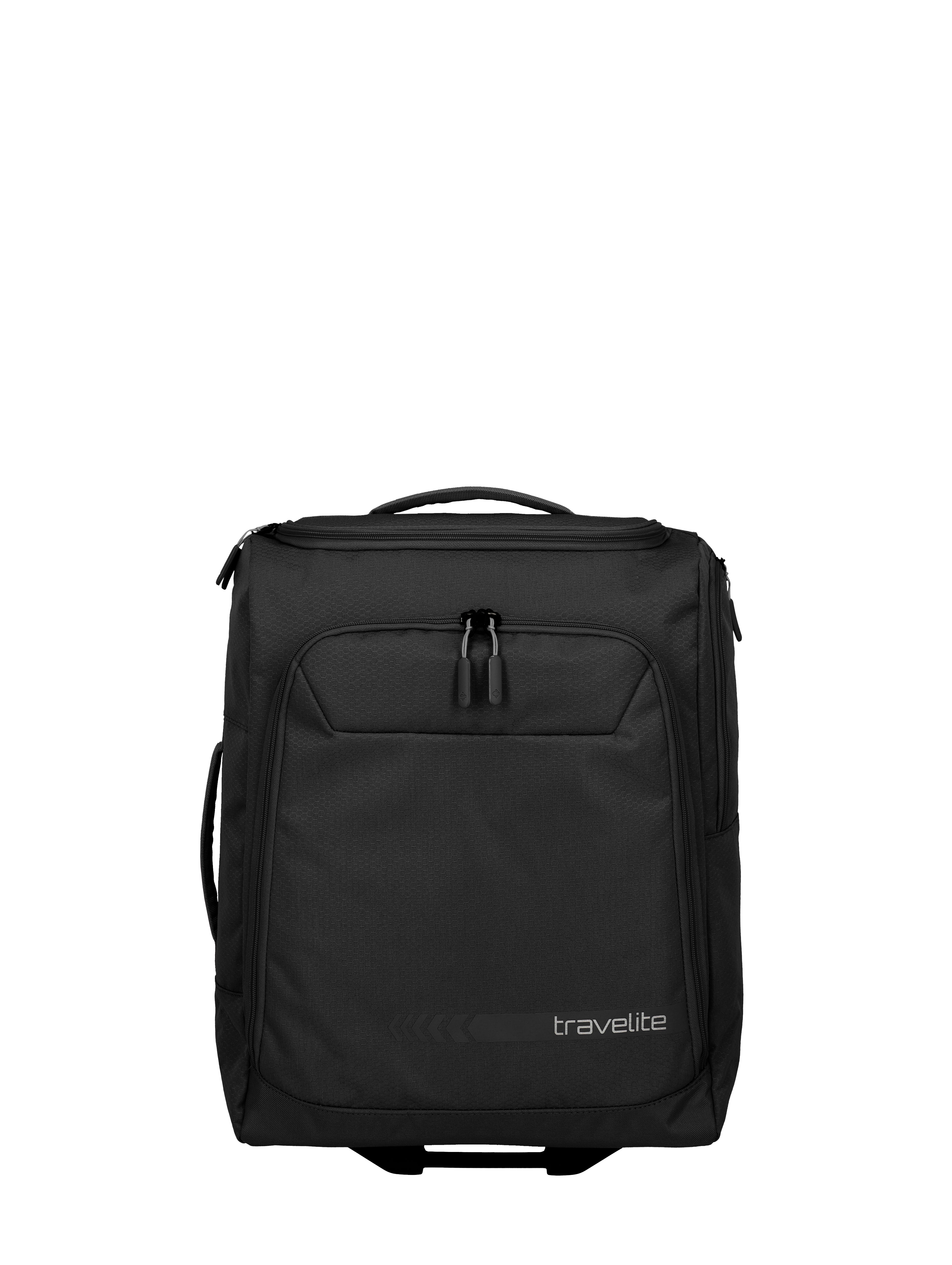 Travelite KICK OFF Rollenreisetasche S, Schwarz