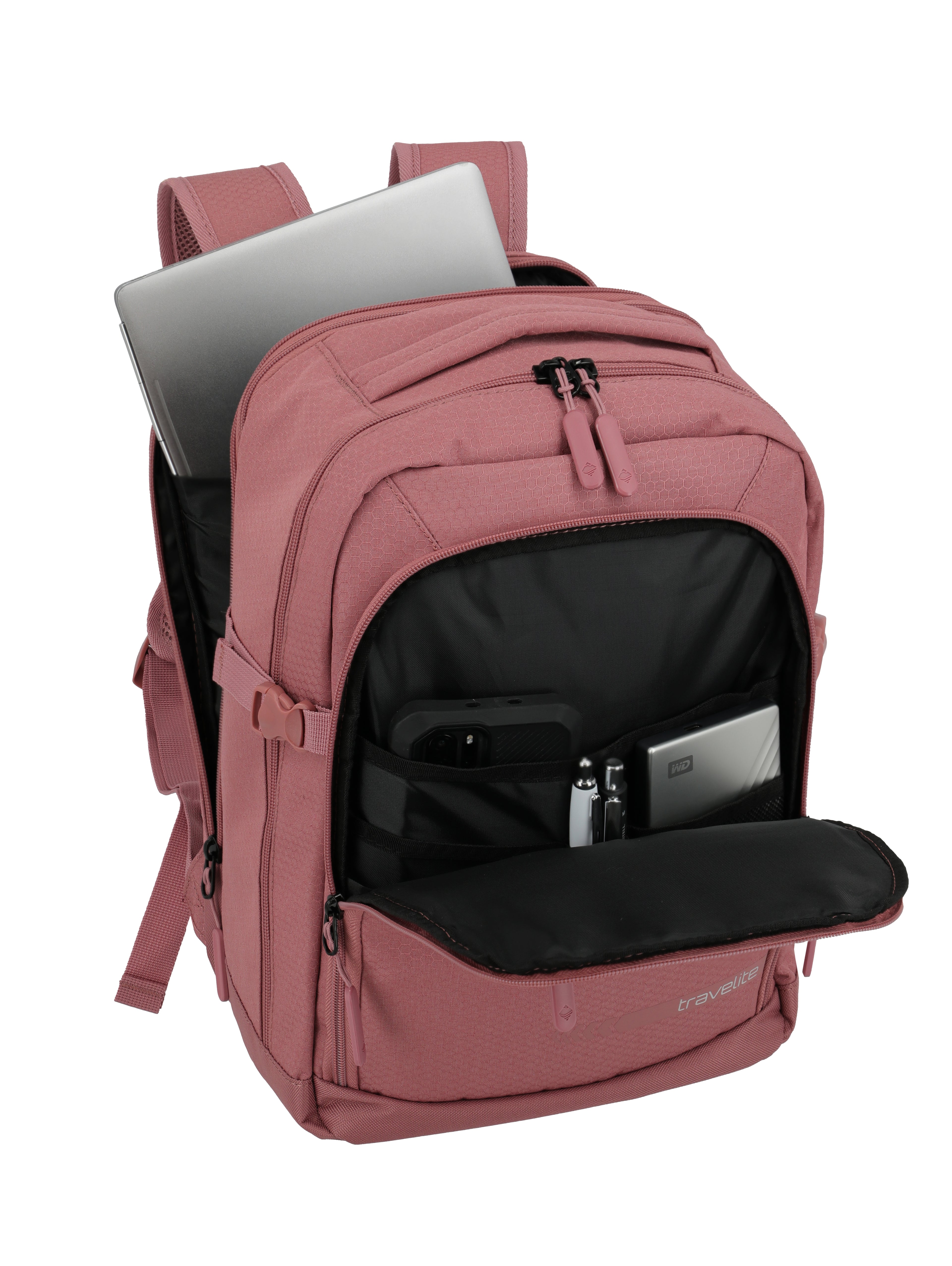 Travelite KICK OFF Cabin Rucksack, Rosé
