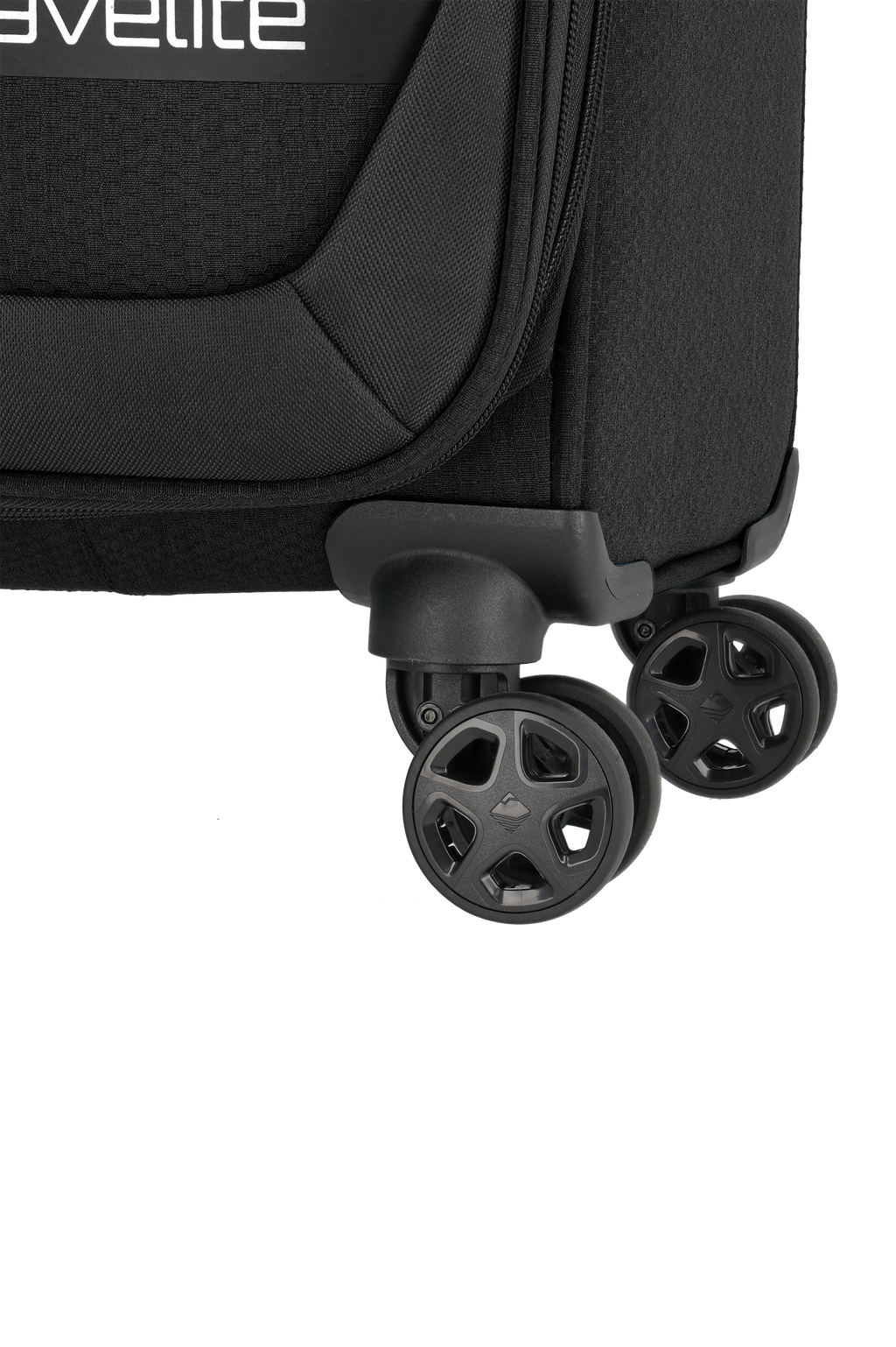 Travelite KICK OFF Trolley S Black Rollen-Detail